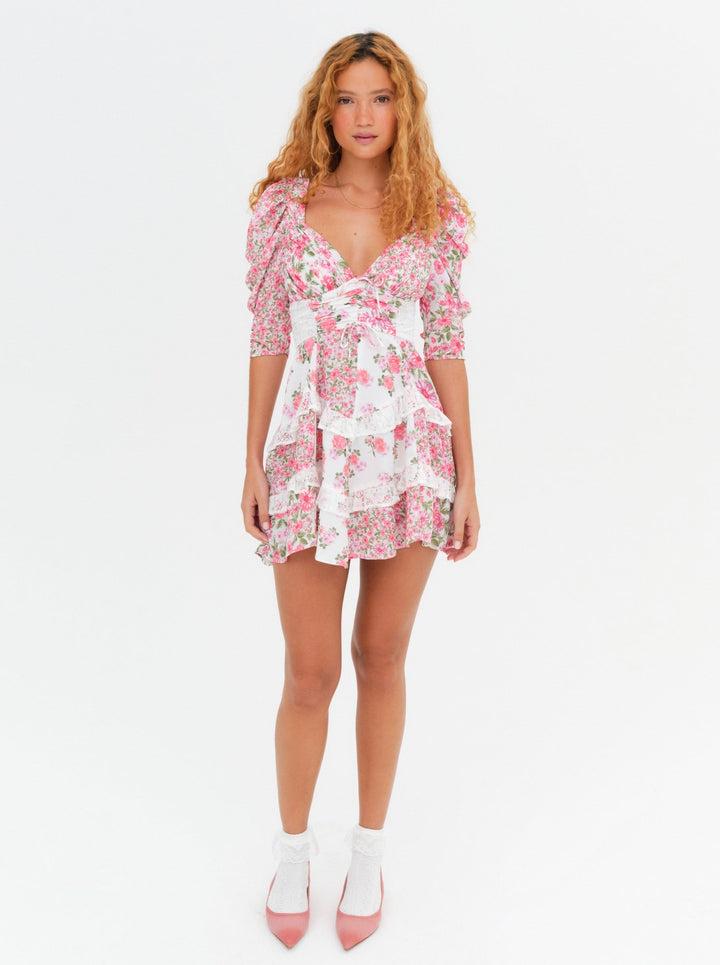 Rosalyn Mini Dress — Pink Product Image