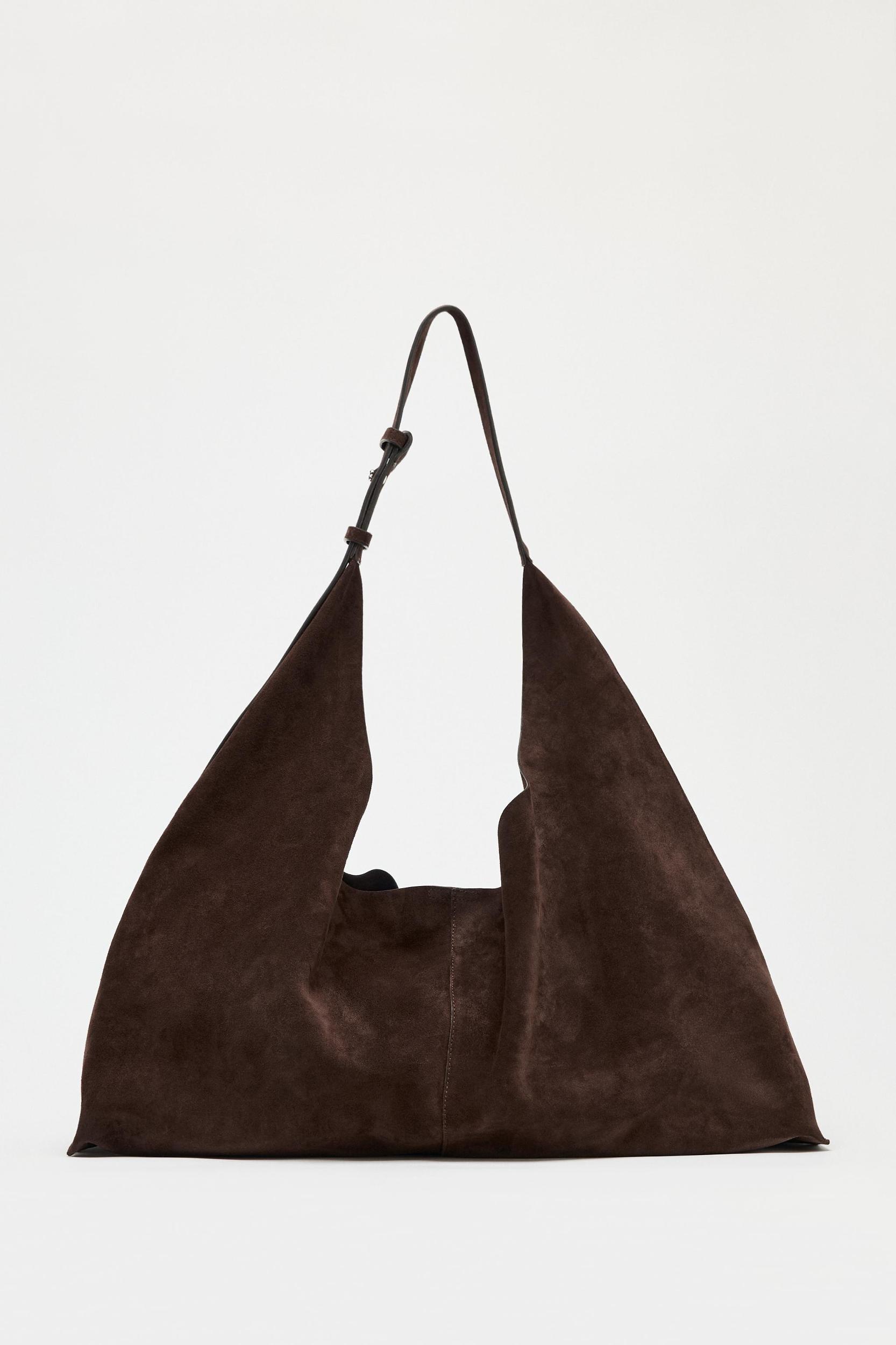OVERSIZED SUEDE BUCKET BAG Product Image
