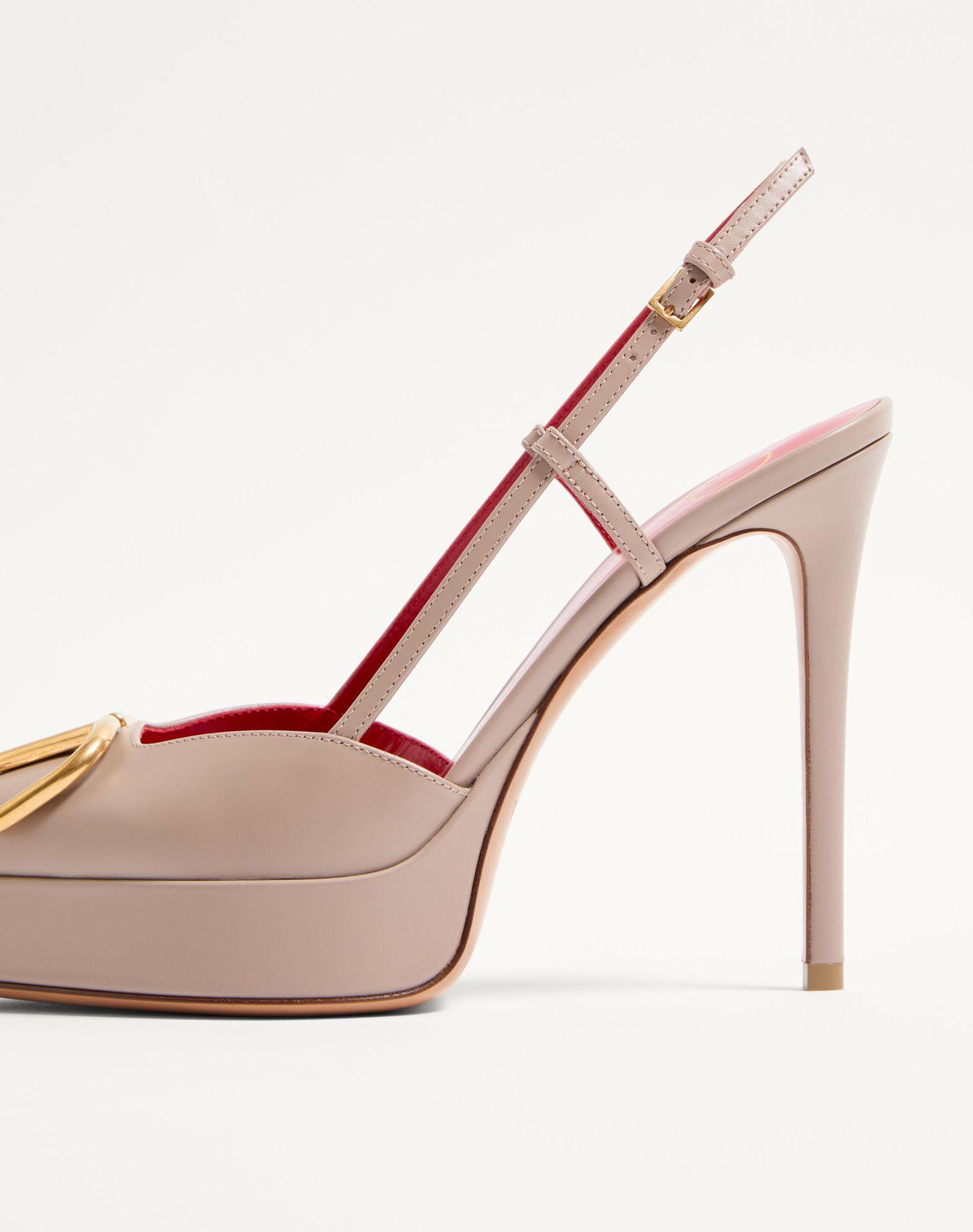Vlogo Signature Calfskin Slingback Platform Pump 120Mm Product Image