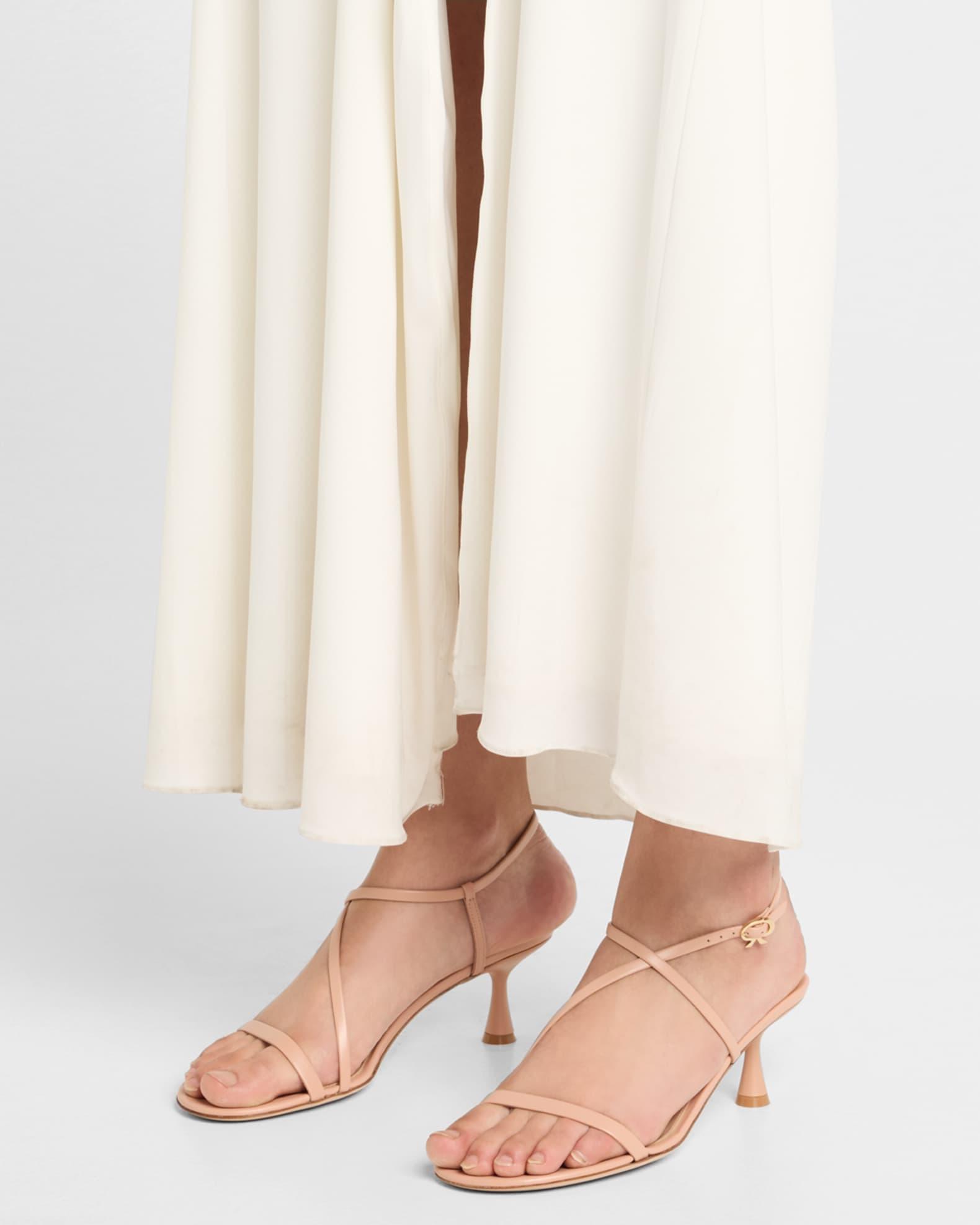 Strappy Leather Ankle-Strap Sandals Product Image