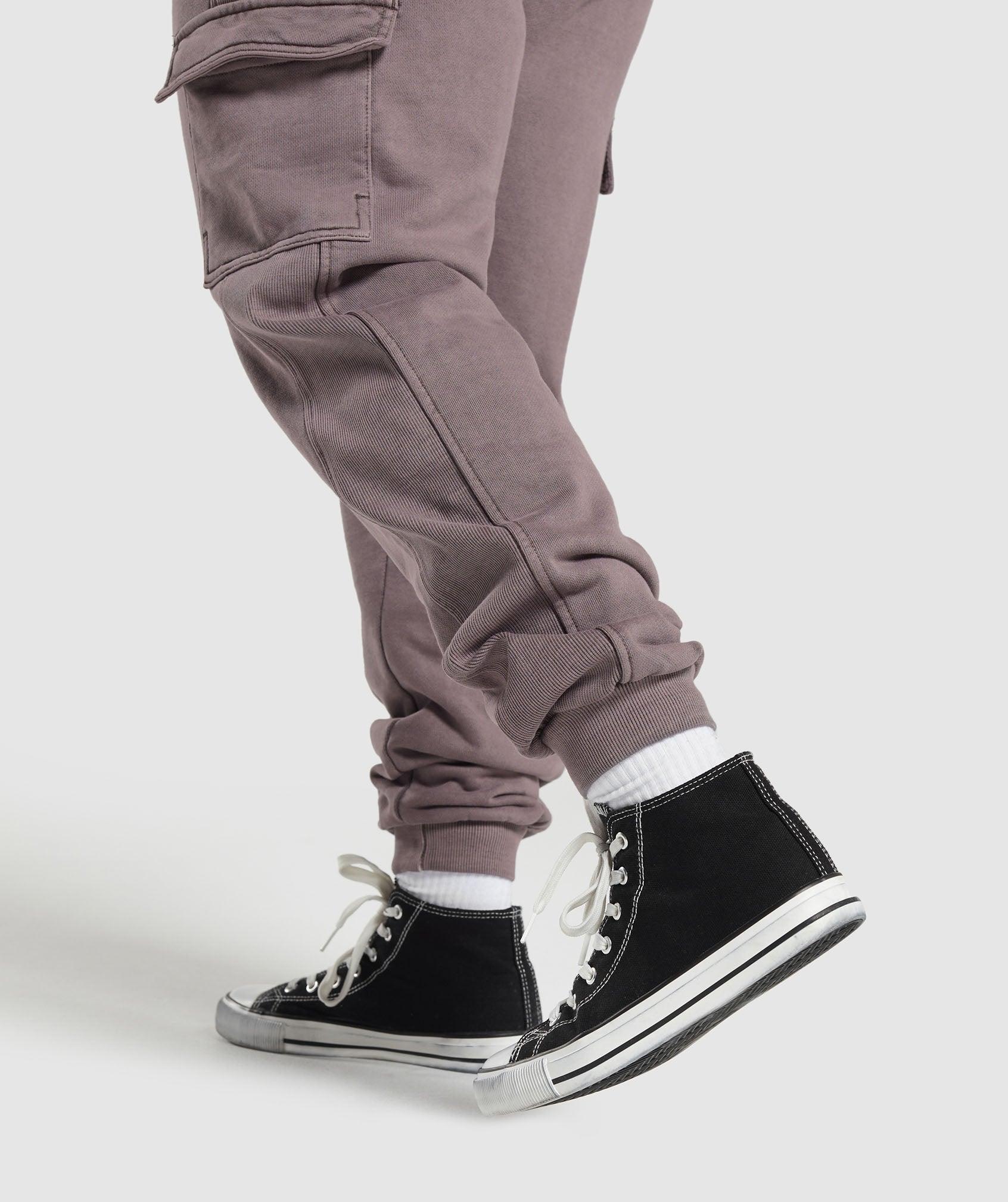 Gymshark Premium Legacy Joggers - Brushed Purple/Pigment Dye Female Product Image