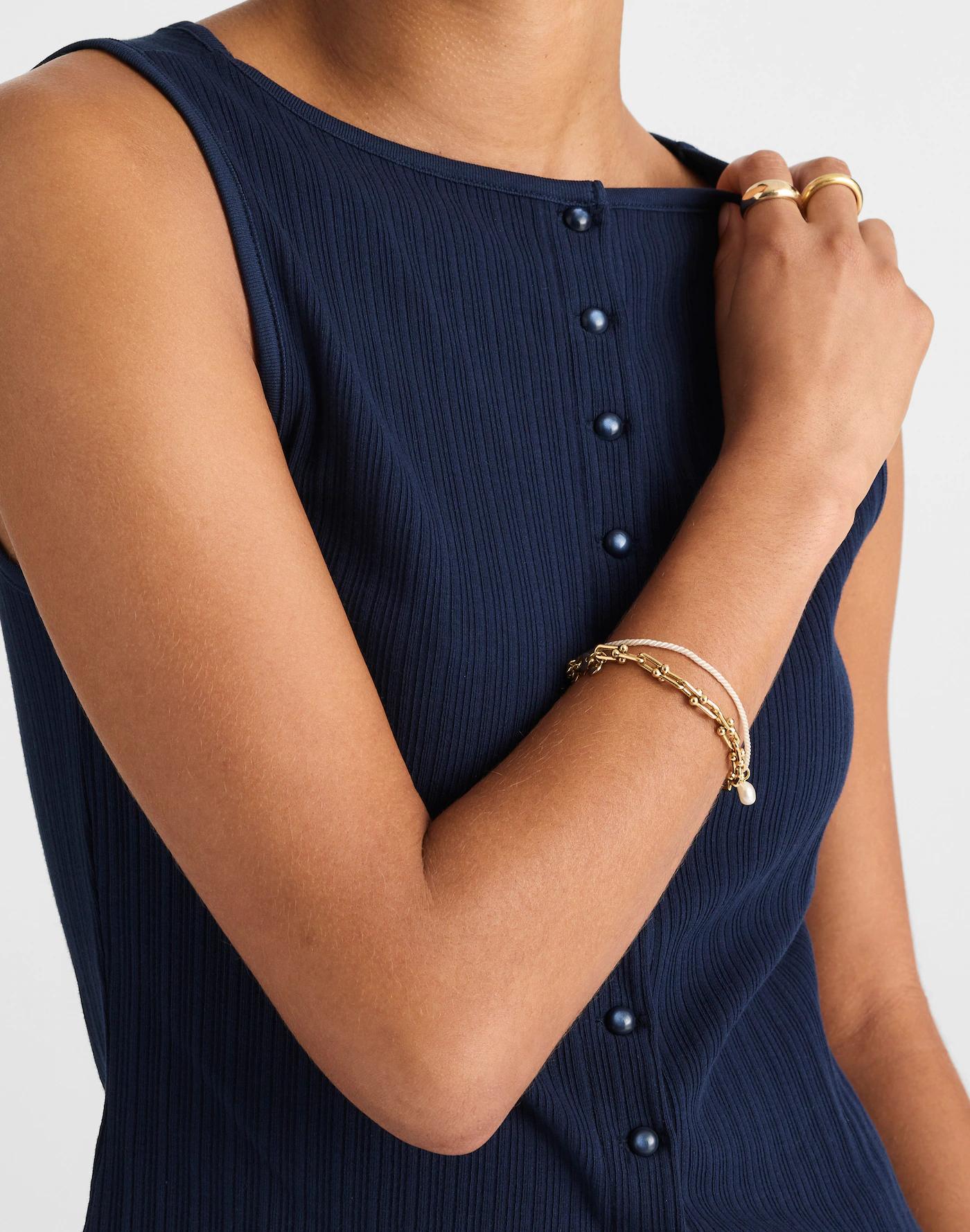 Ribbed Crewneck Vest Tank Product Image