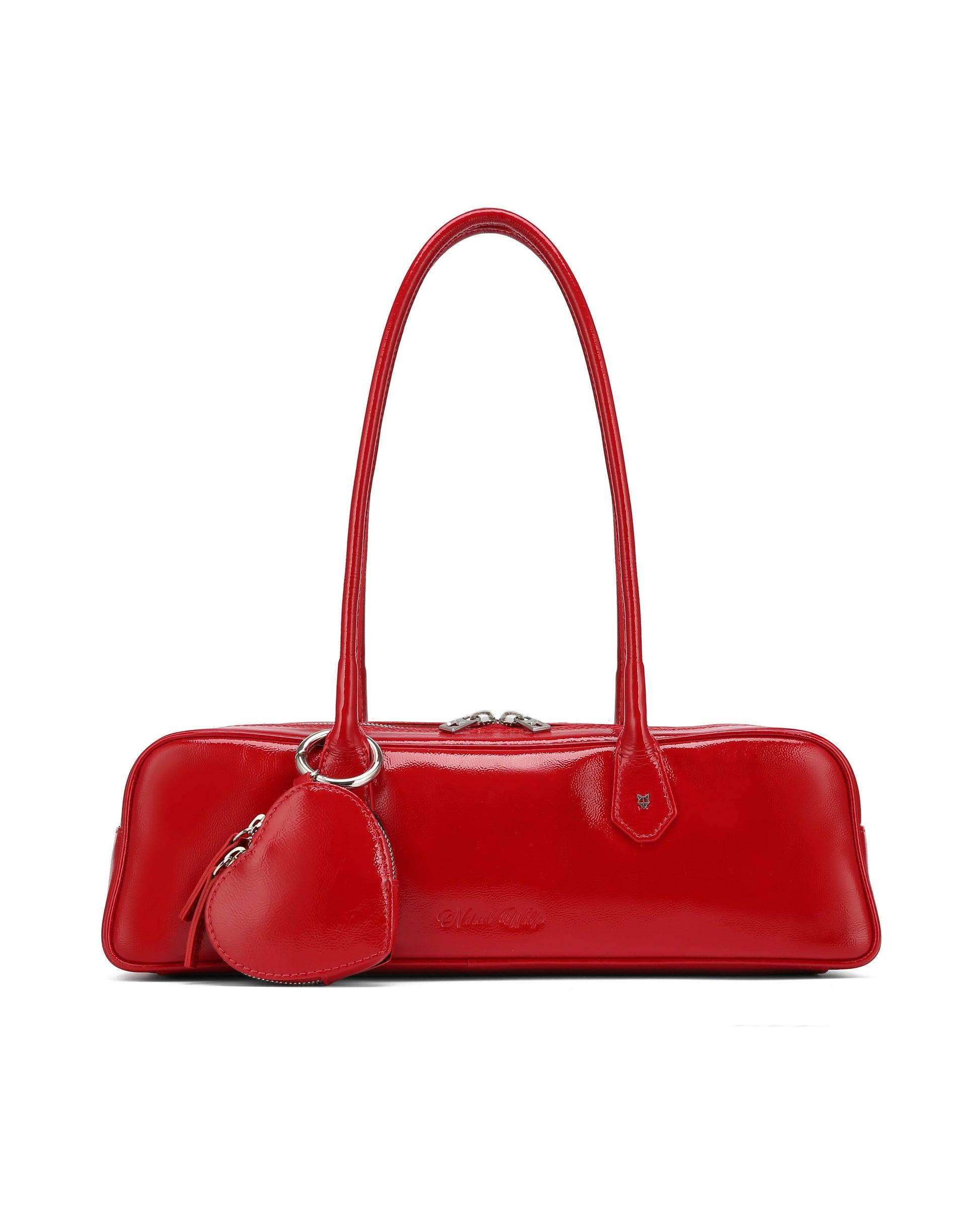Candy Red Crinkle Patent Leather Product Image