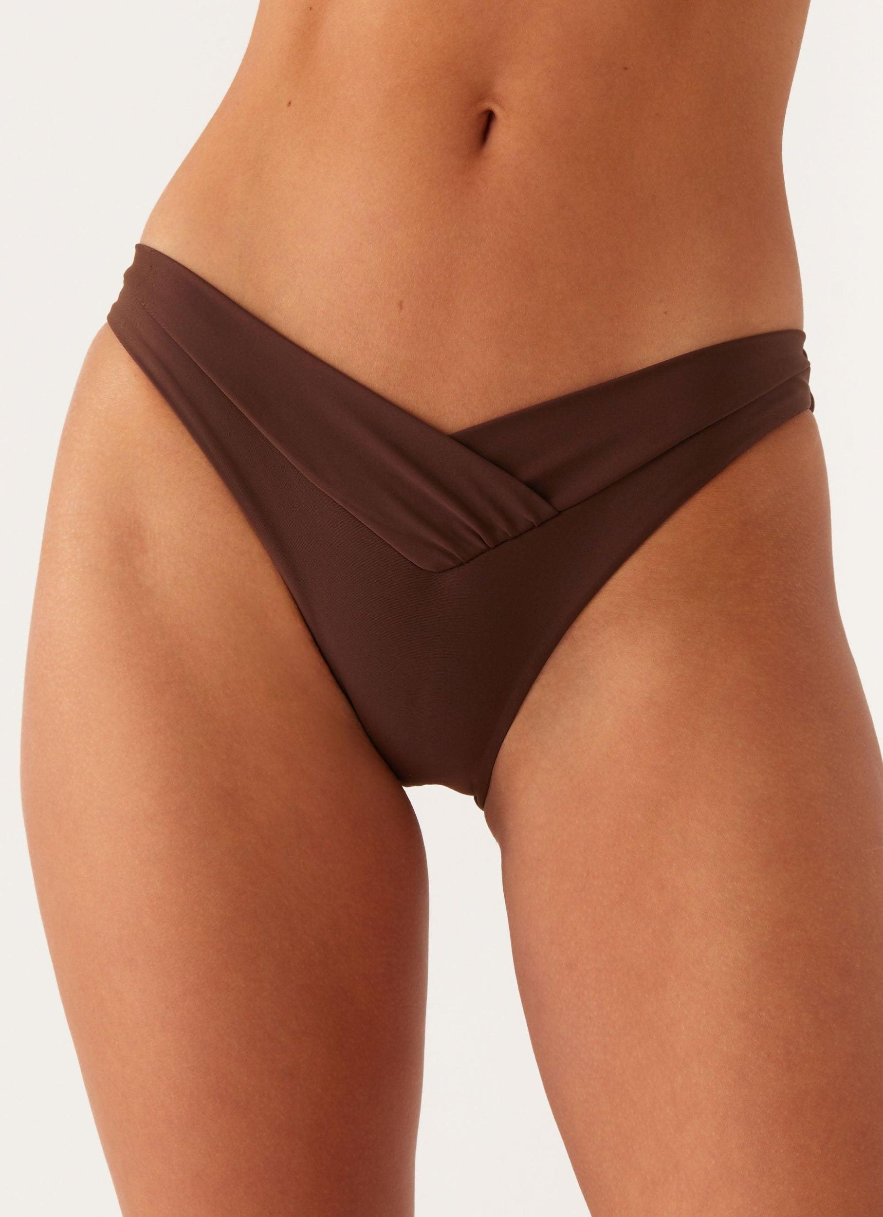 Delta Bikini Bottoms - Brown Product Image