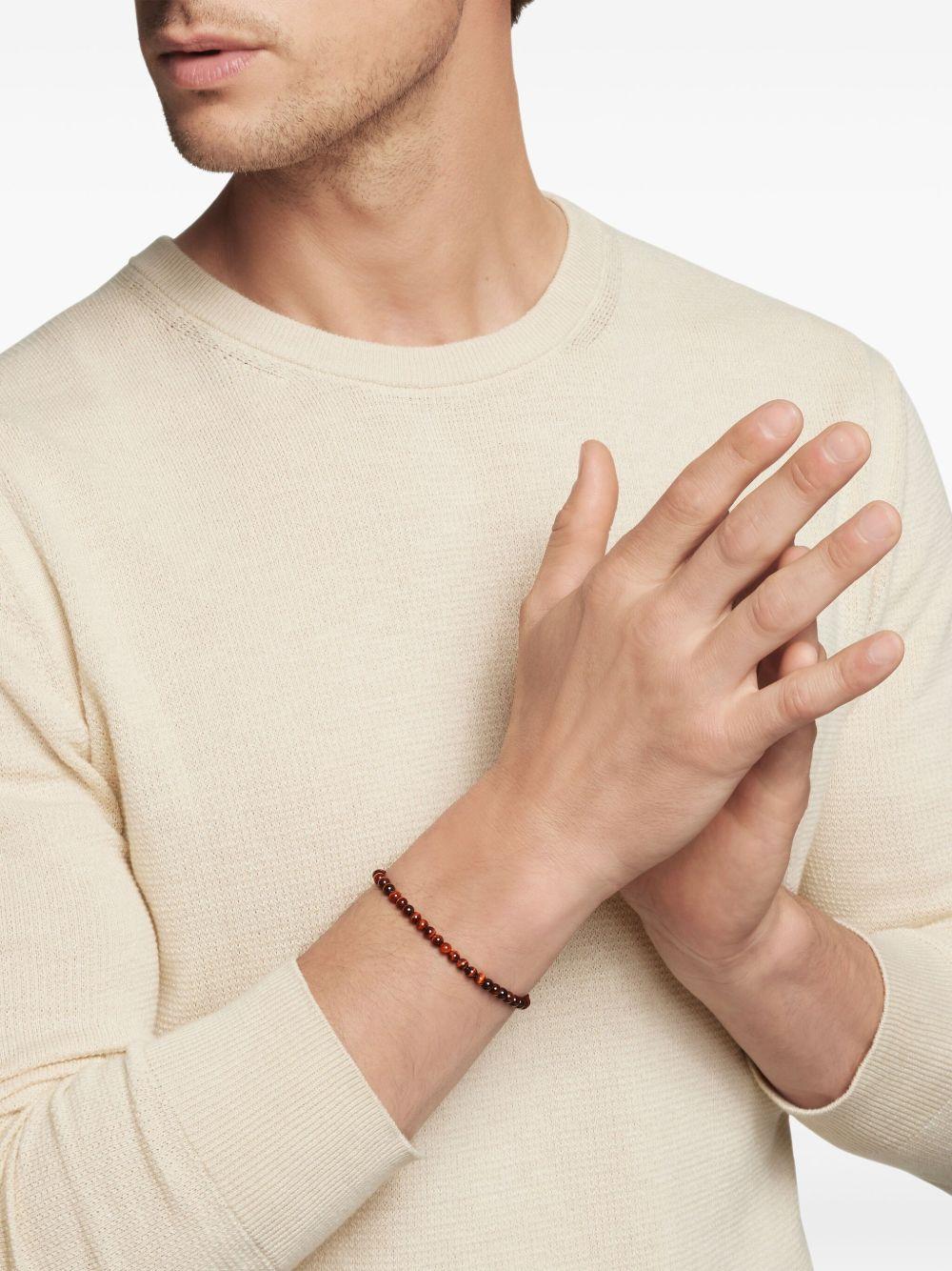 sterling silver Spiritual Beads bracelet (4mm) Product Image