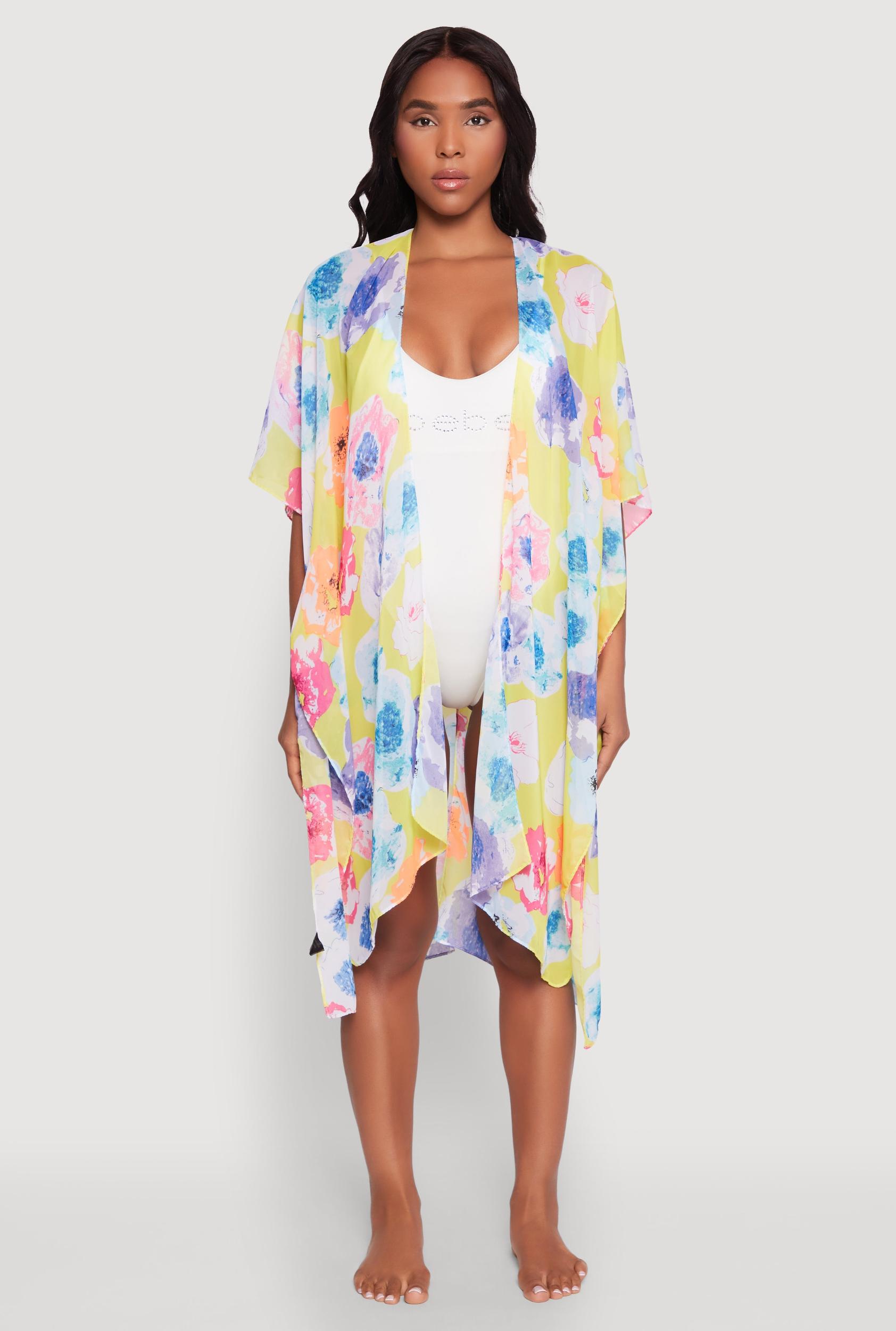 Floral Kimono Cover Up Female Product Image