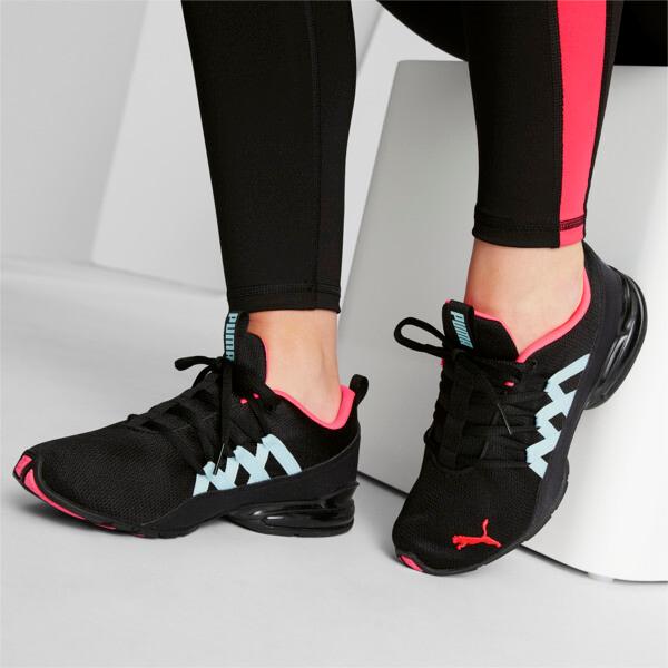 PUMA Riaze Prowl Women's Training Shoes in Black/Ignite Pink/Aquamarine Product Image