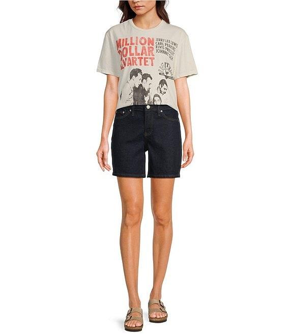 YMI Jeanswear Mid Rise 5-Pocket Shorts Product Image