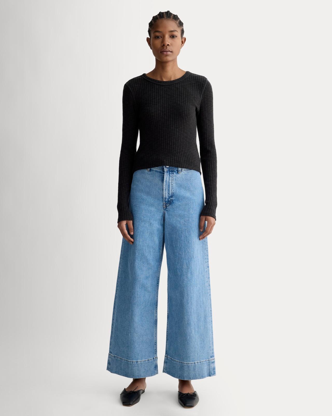 Womens Cozy Rib Long-Sleeve Tee Sweater by Everlane Product Image