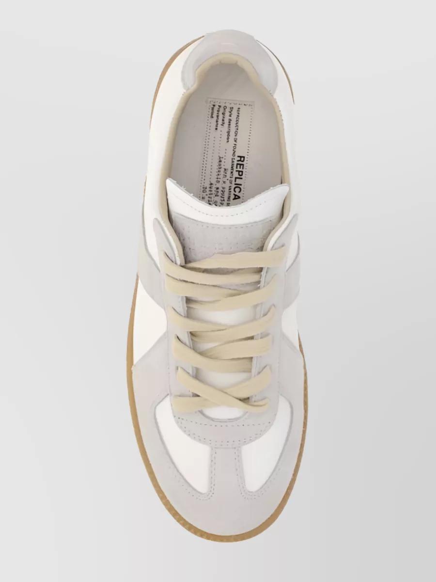 MAISON MARGIELA Bicolor Leather Replica Sneakers In White Product Image