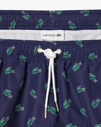 Crocodile Print Swim Trunks Product Image