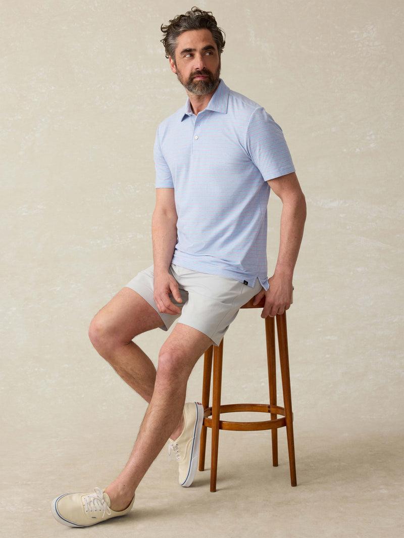 Short Sleeve Movement Polo Shirt - Vista View Stripe Product Image