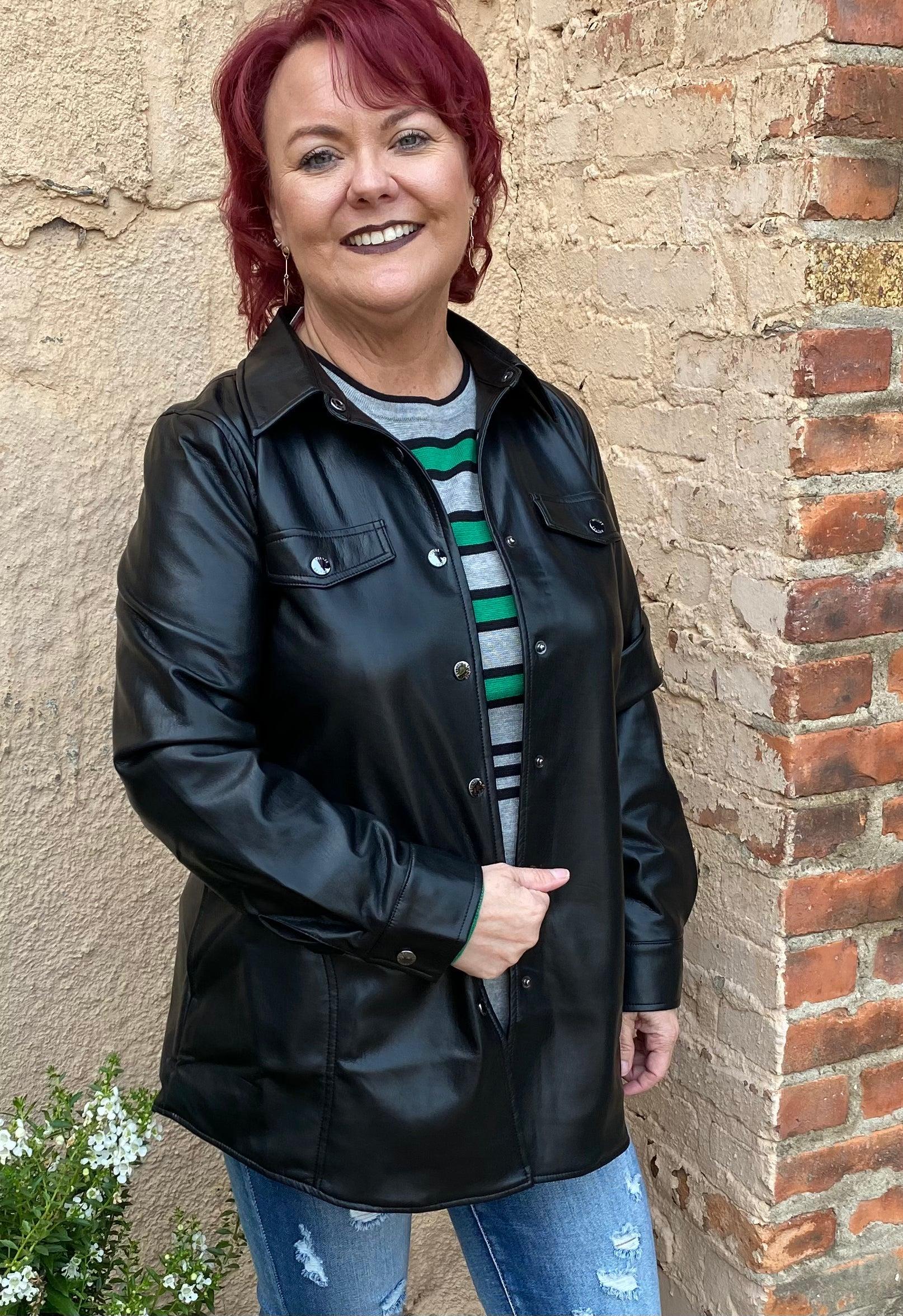 Bylyse Vegan Leather Shirt / Jacket Product Image