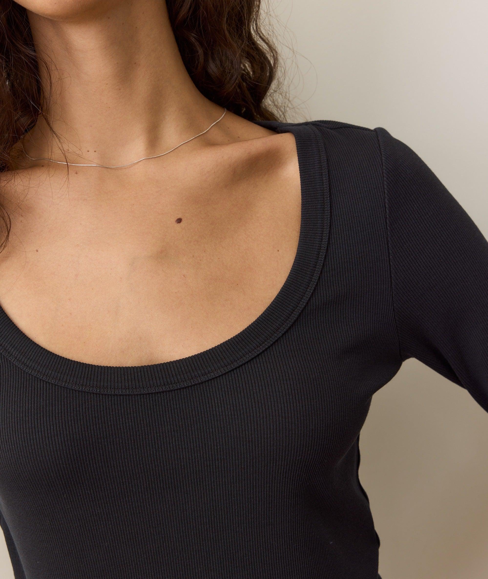 Lexi Rib Sun-In Longsleeve Scoop Tee Product Image