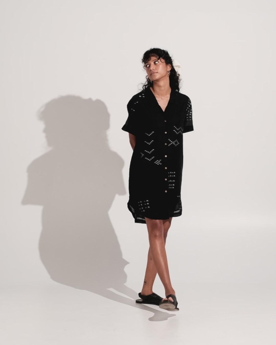 Relaxed-fit shirt dress Product Image