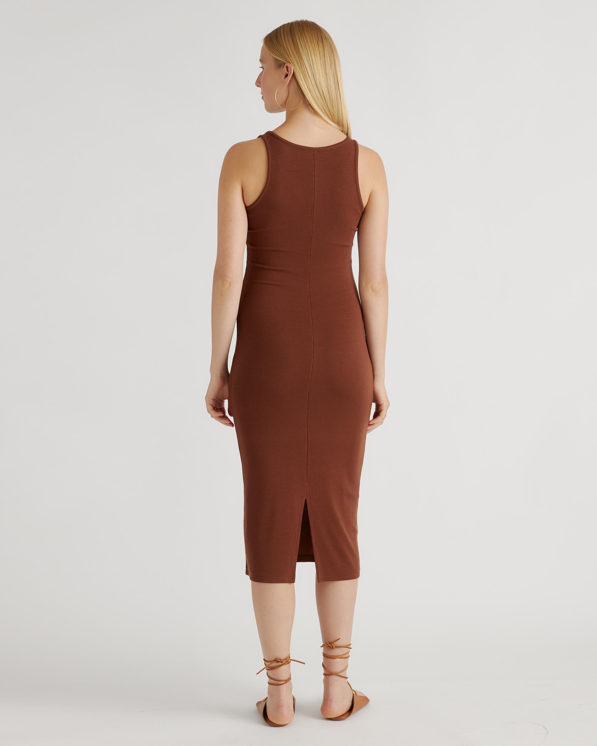 Quince | Women's Tencel Rib Knit Sleeveless Dress Size XS Product Image