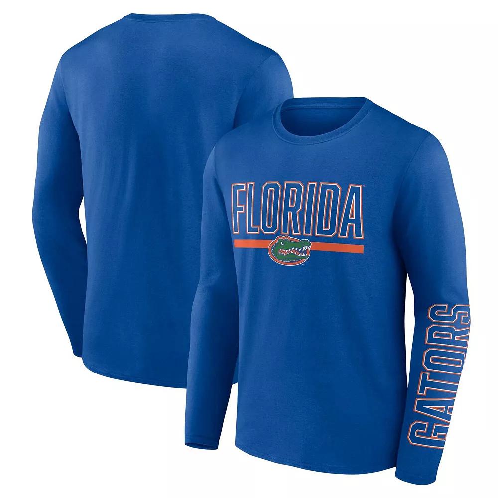 Men's Profile Royal Florida Gators Big & Tall Two-Hit Graphic Long Sleeve T-Shirt, Size: 3XB, Blue Product Image