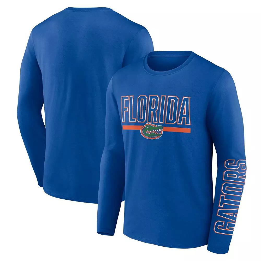 Men's Profile Royal Florida Gators Big & Tall Two-Hit Graphic Long Sleeve T-Shirt, Size: 3XB, Blue Product Image