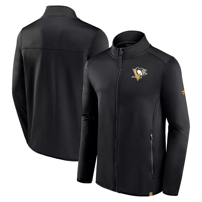 Men's Fanatics Branded Black Pittsburgh Penguins Authentic Pro Full-Zip Jacket,  Product Image