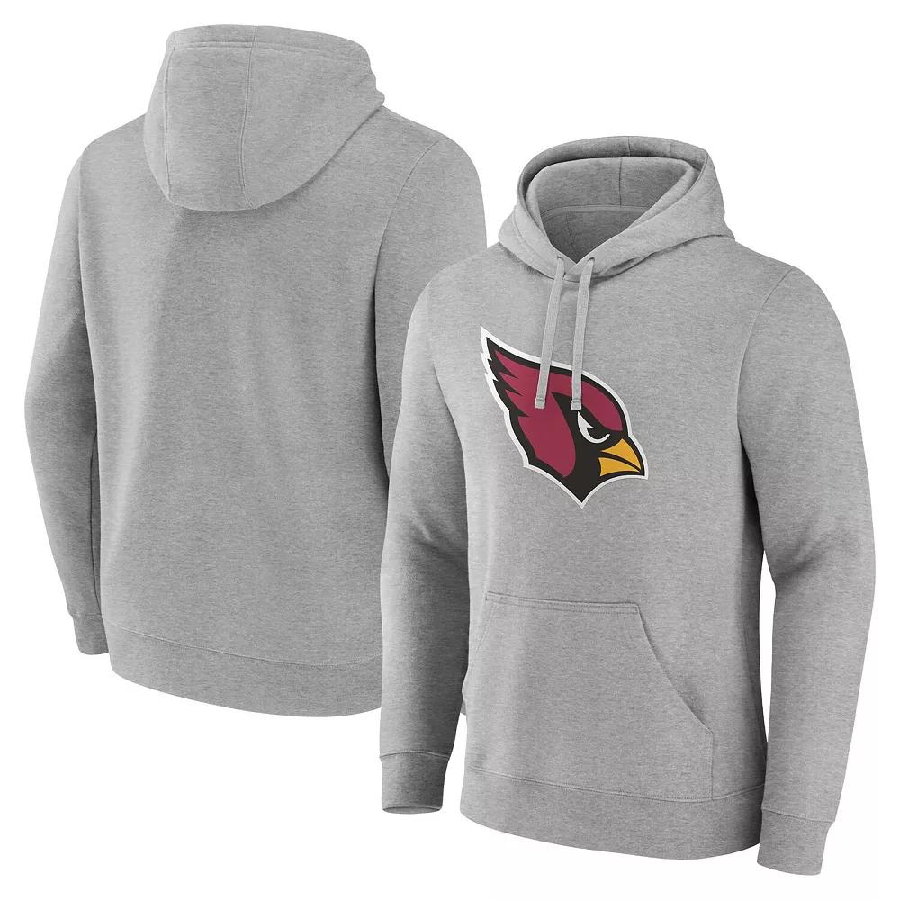 Men's Fanatics Heather Gray Arizona Cardinals Deliver Fleece Pullover Hoodie, Size: 2XL, Grey Product Image