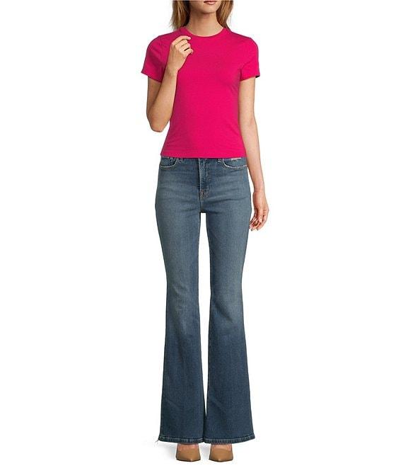 Good American Good Legs Flare Mid Rise Jeans Product Image