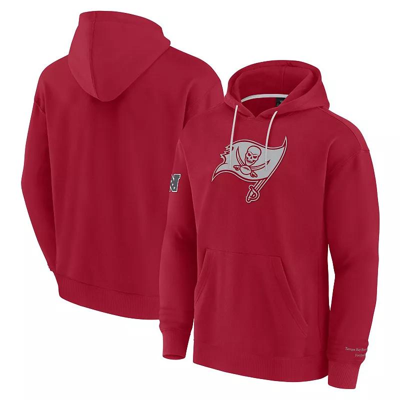 Men's Fanatics Red Tampa Bay Buccaneers Elements Pace Fleece Pullover Hoodie, Size: Medium Product Image