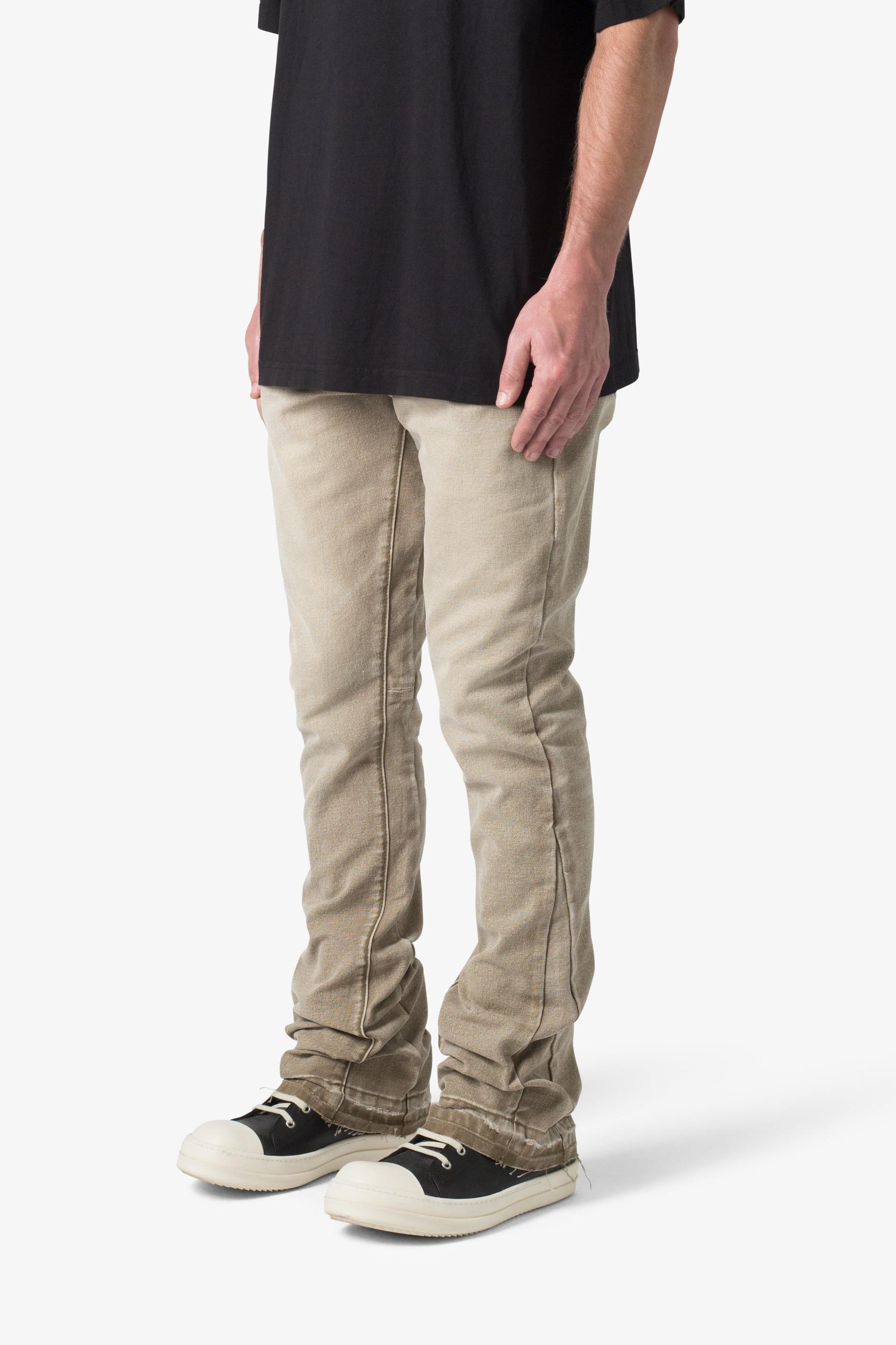 B649 Ground Moss Flare Denim - Moss Product Image