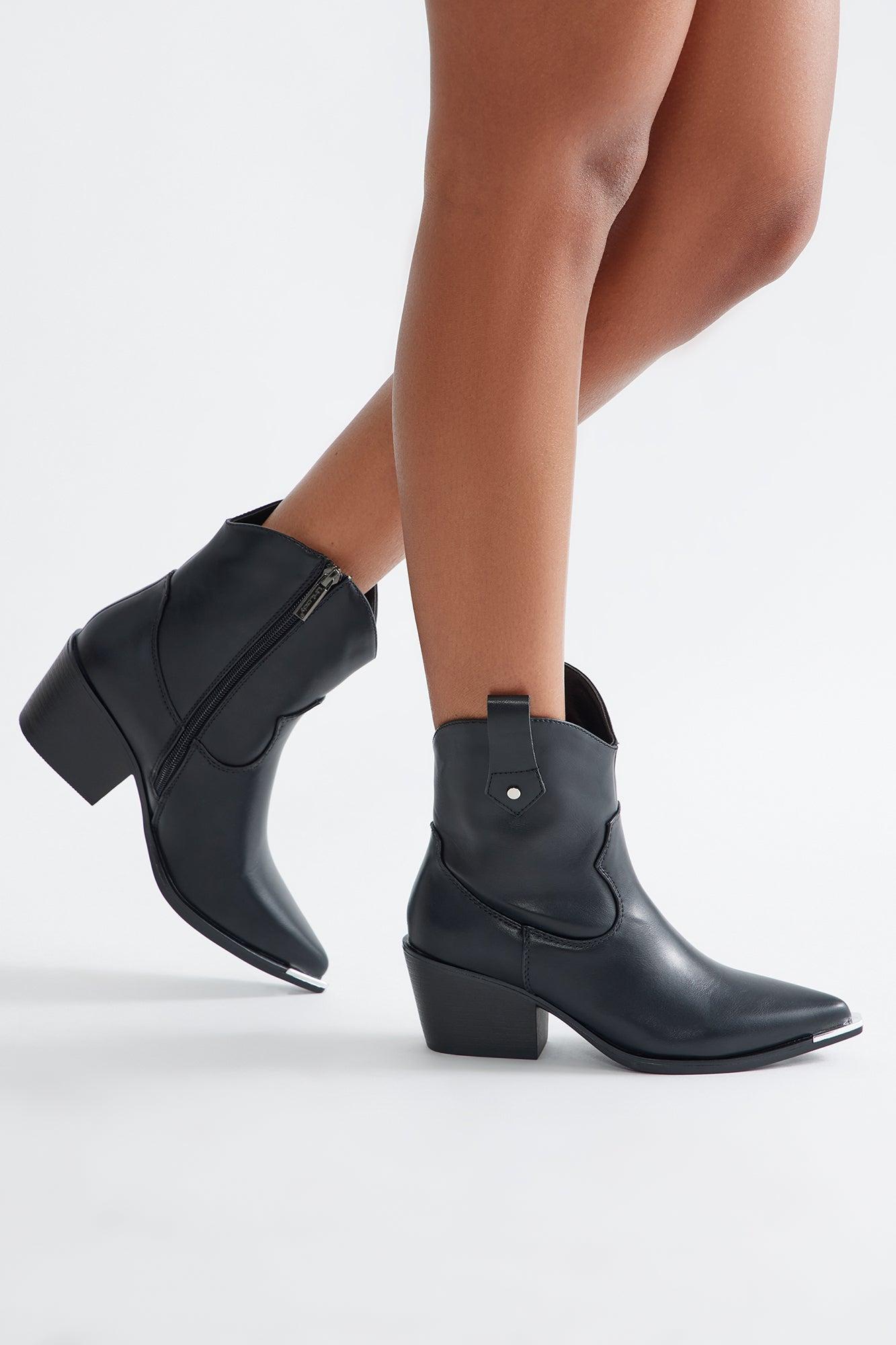 Everywhere Cowboy Booties - Black Female Product Image