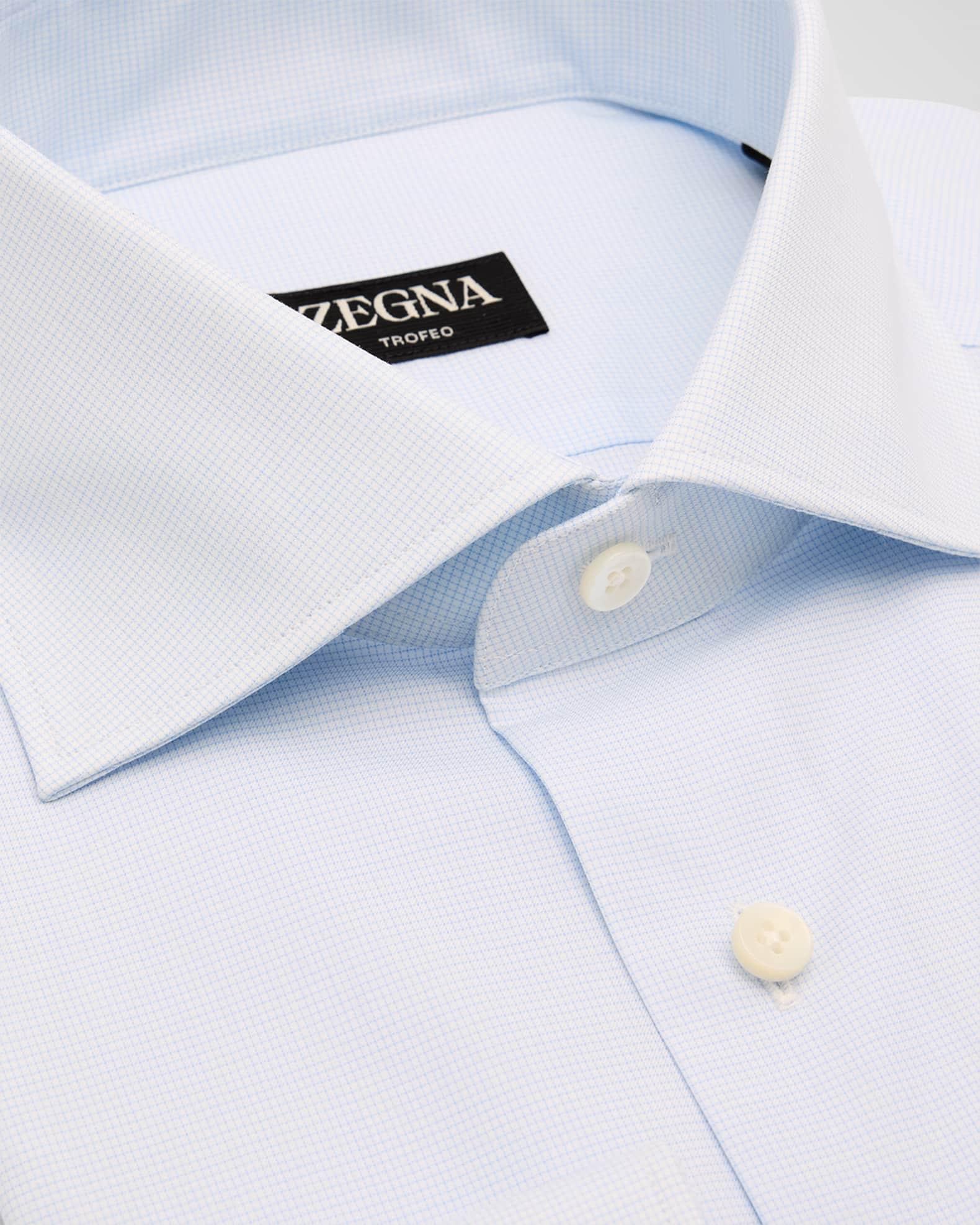 Men's Trofeo Cotton Micro-Check Dress Shirt Product Image