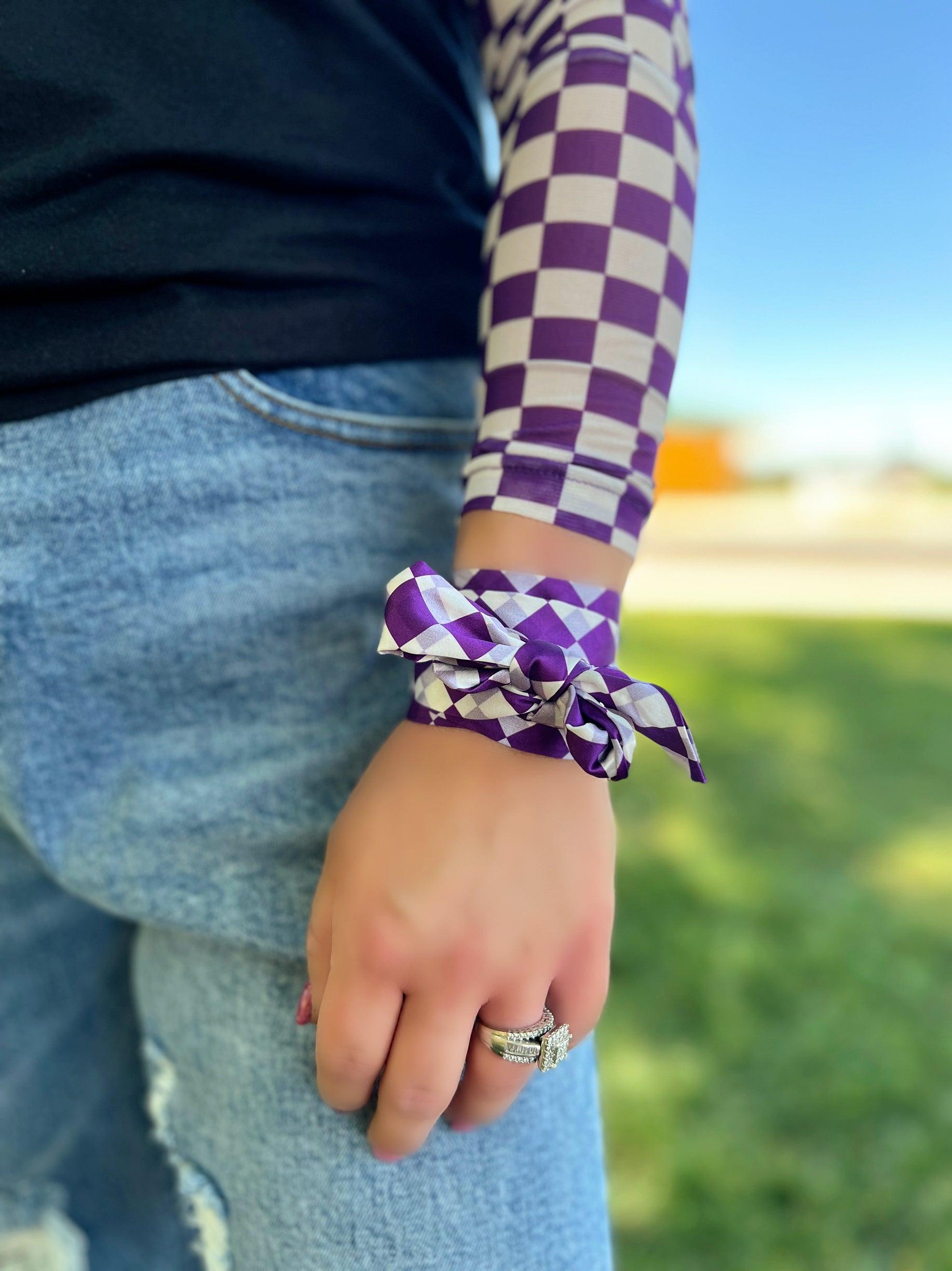 Sterling Kreek Pep Rally Purple Mesh Top Product Image