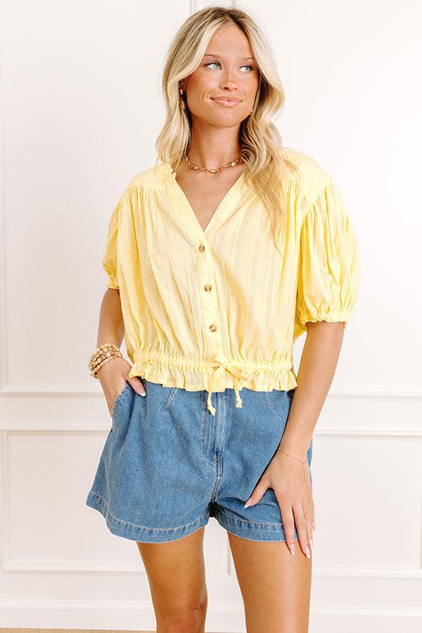 Sunny Glow Button Up Top Product Image
