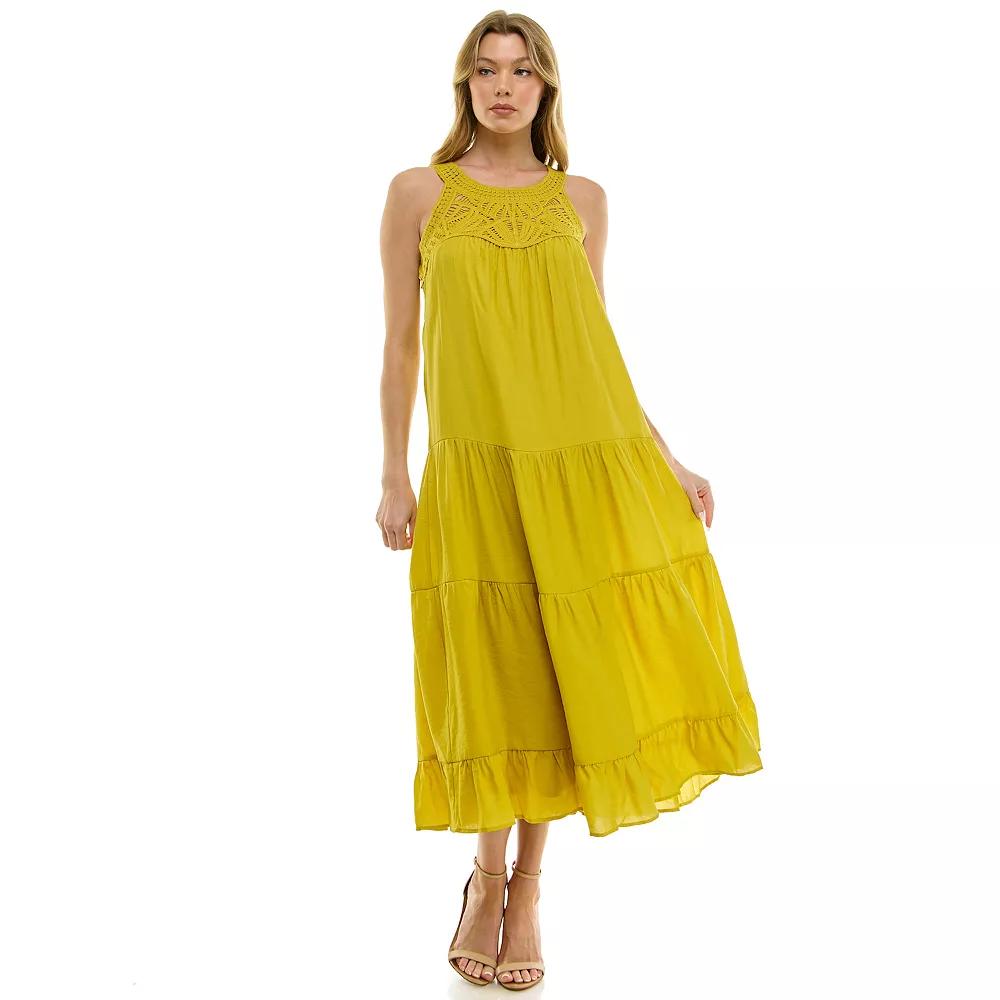 Women's Luxology Woven Tiered Maxi Dress,  Product Image
