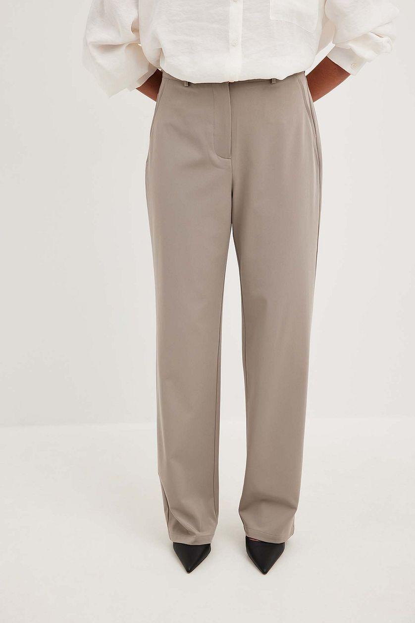 Flowy Straight Leg Suit Pants Product Image