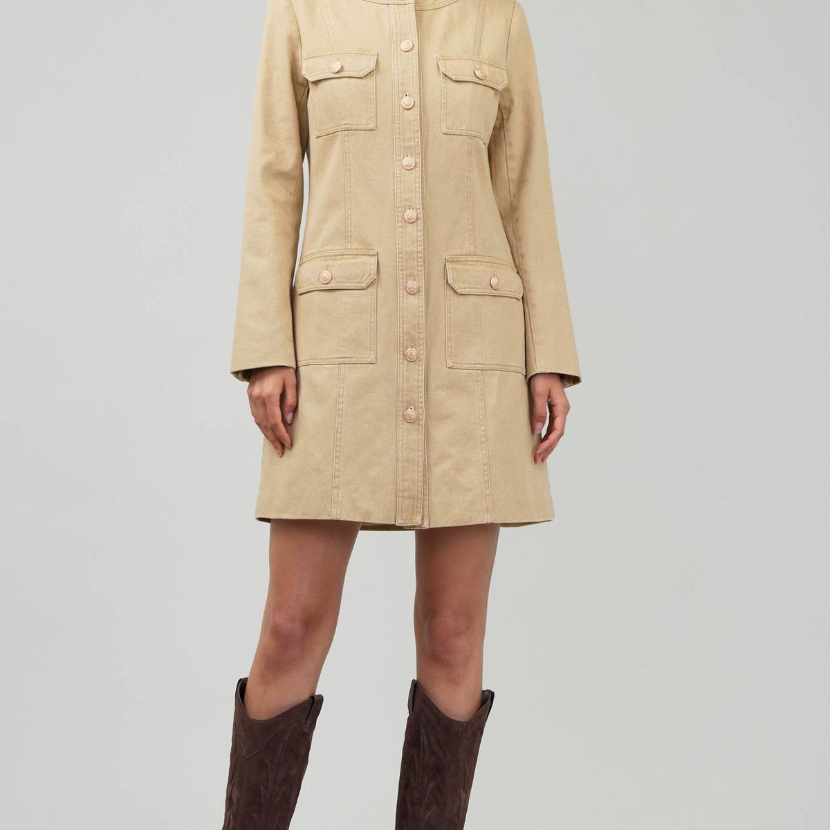 Pocket Button Down Dress Product Image