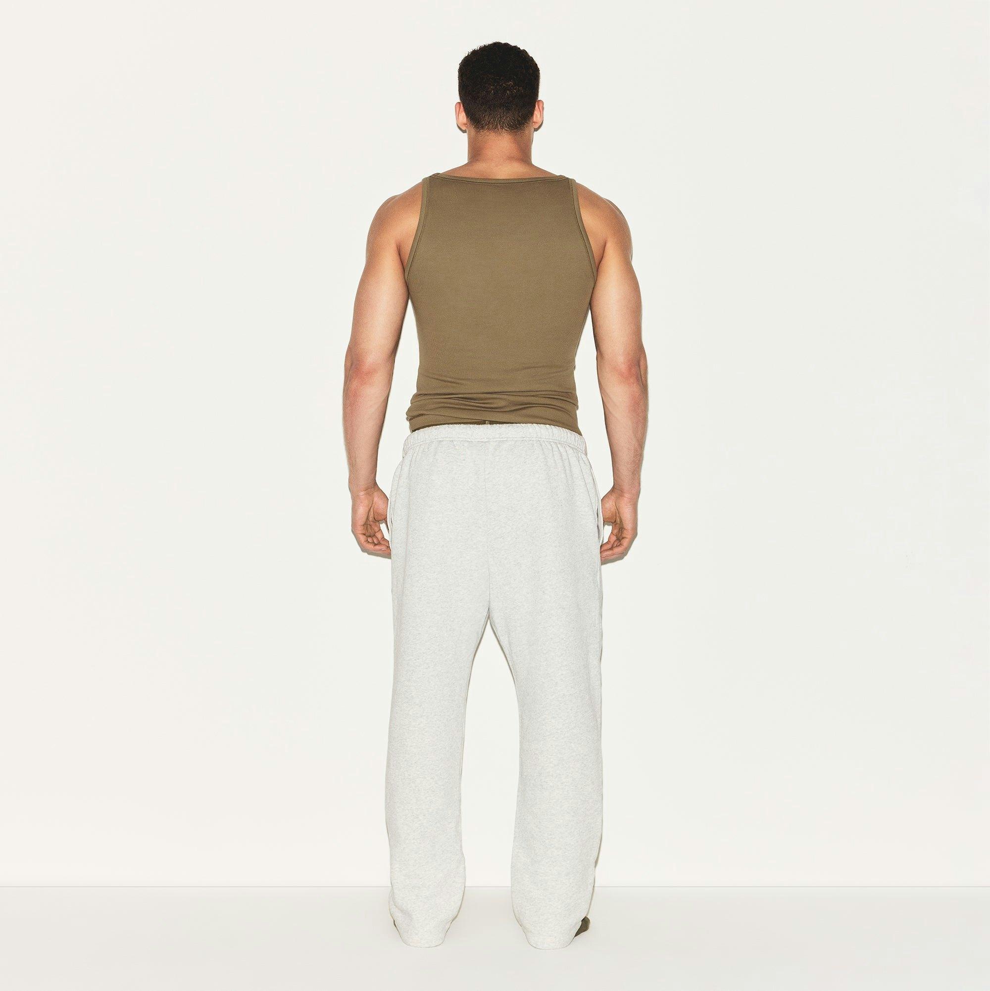 SKIMS COTTON MENS RIB TANK 3-PACK | ARMY MULTI Product Image