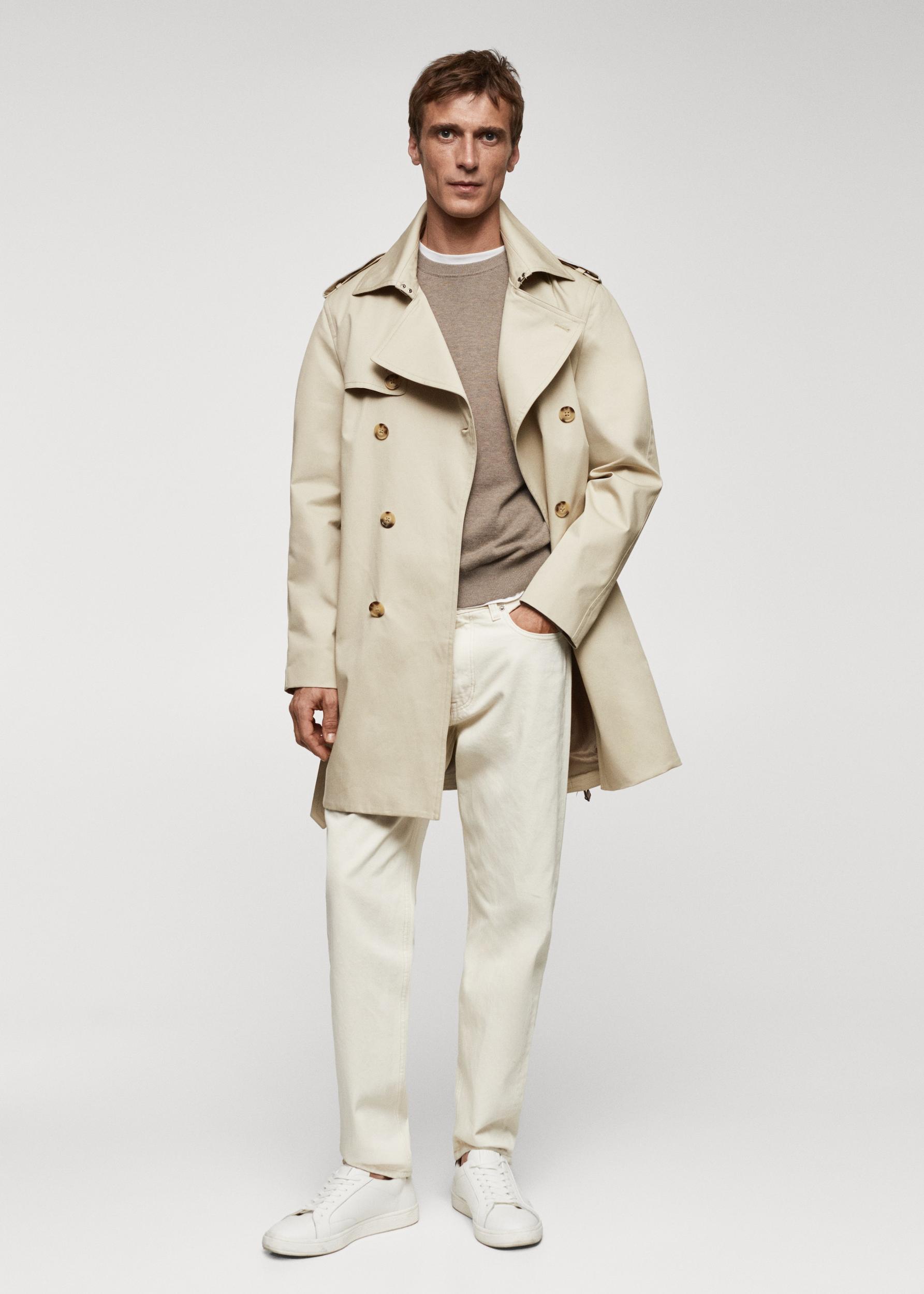 Classic water-repellent trench coat - Men | MANGO USA Product Image
