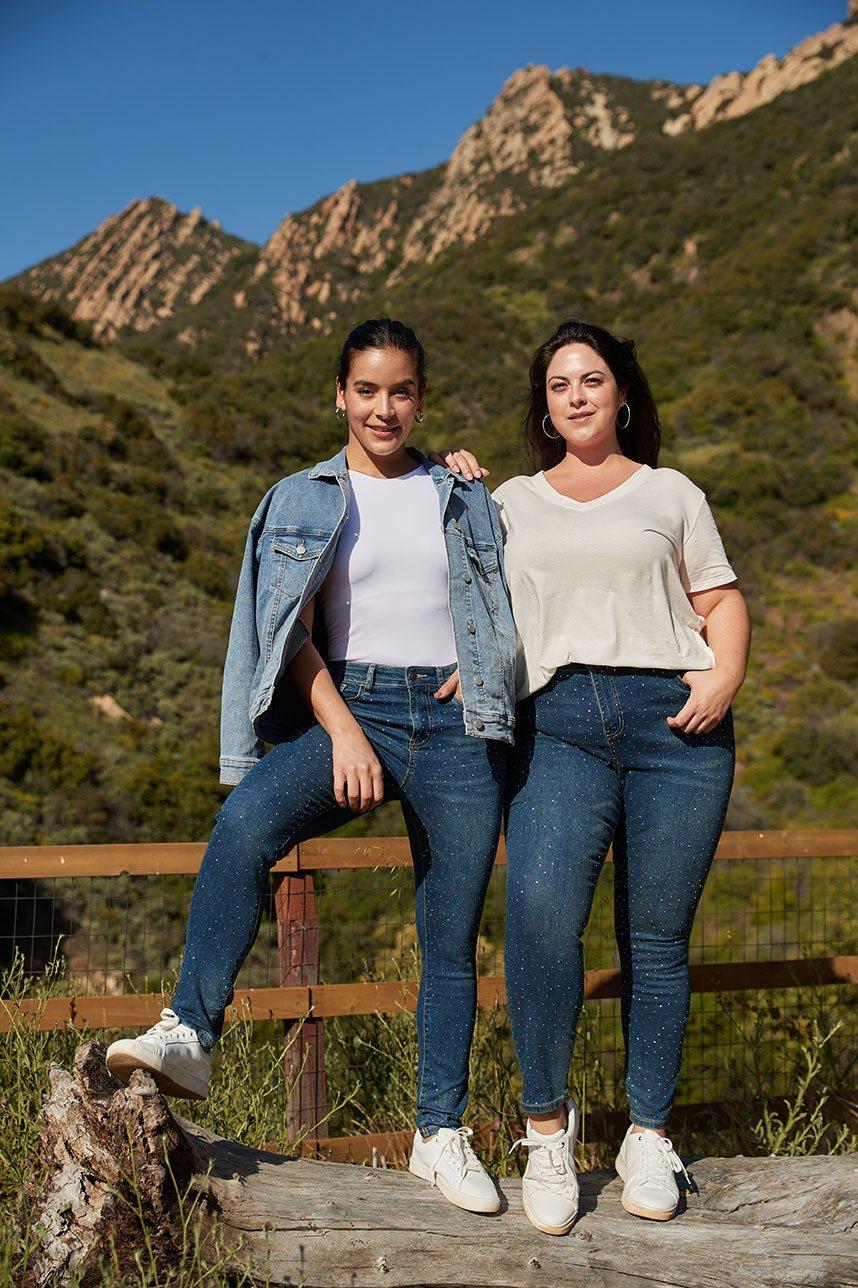 Westport 5 Pocket High Rise Rhinestone Skinny Jeans Product Image