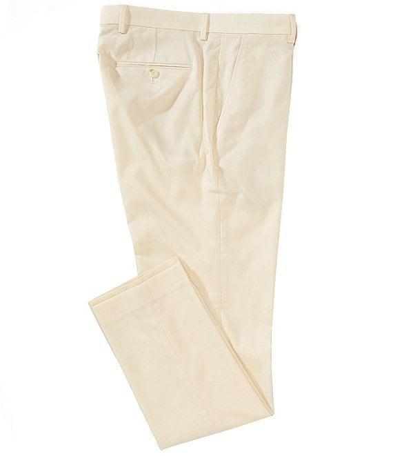 Perry Ellis Slim Fit Flat Front Tropical Pants Product Image