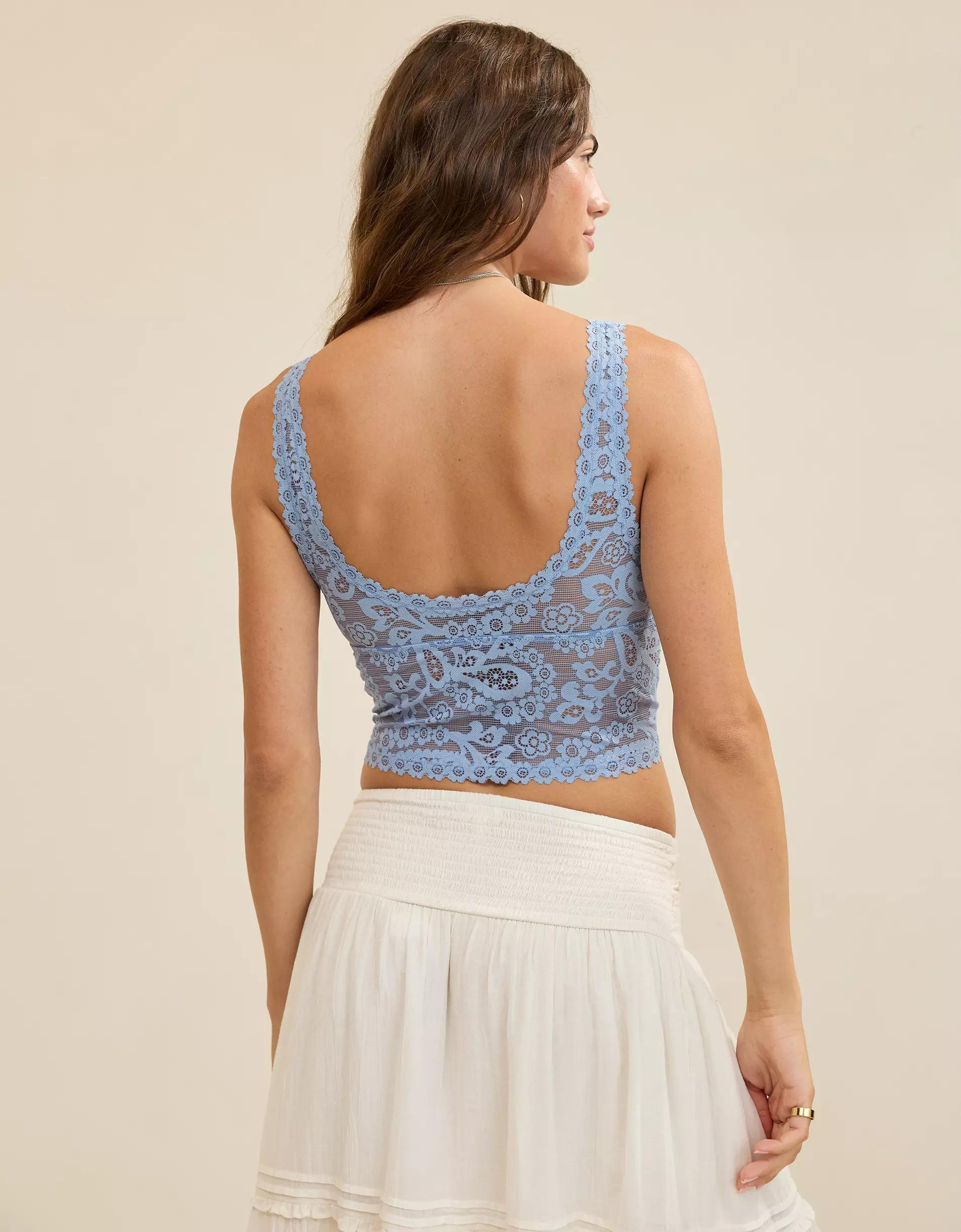 Show Off Paisley Lace Padded Plunge Tank Top Product Image