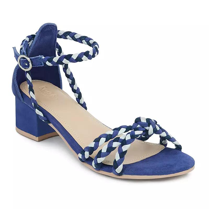 Rag & Co Candace Women's Suede Dress Sandals, Size: 10, Blue Product Image