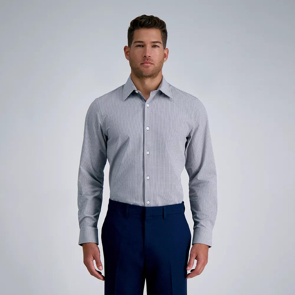 Men's Haggar® Smart Wash® Slim Fit Patterned Dress Shirt,  Product Image