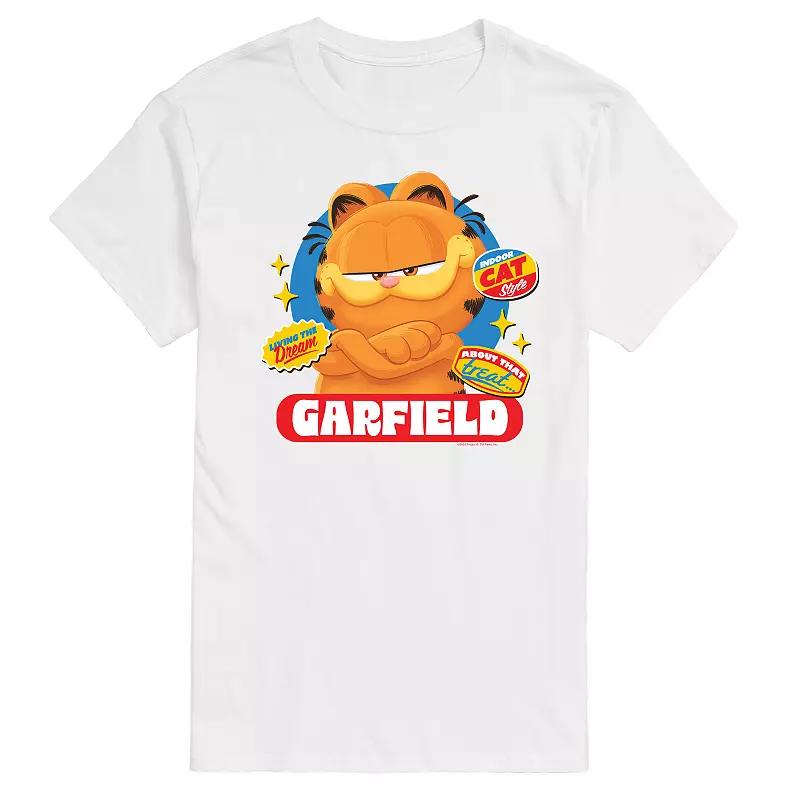Men's Garfield The Movie Stickers Graphic Tee,  Product Image
