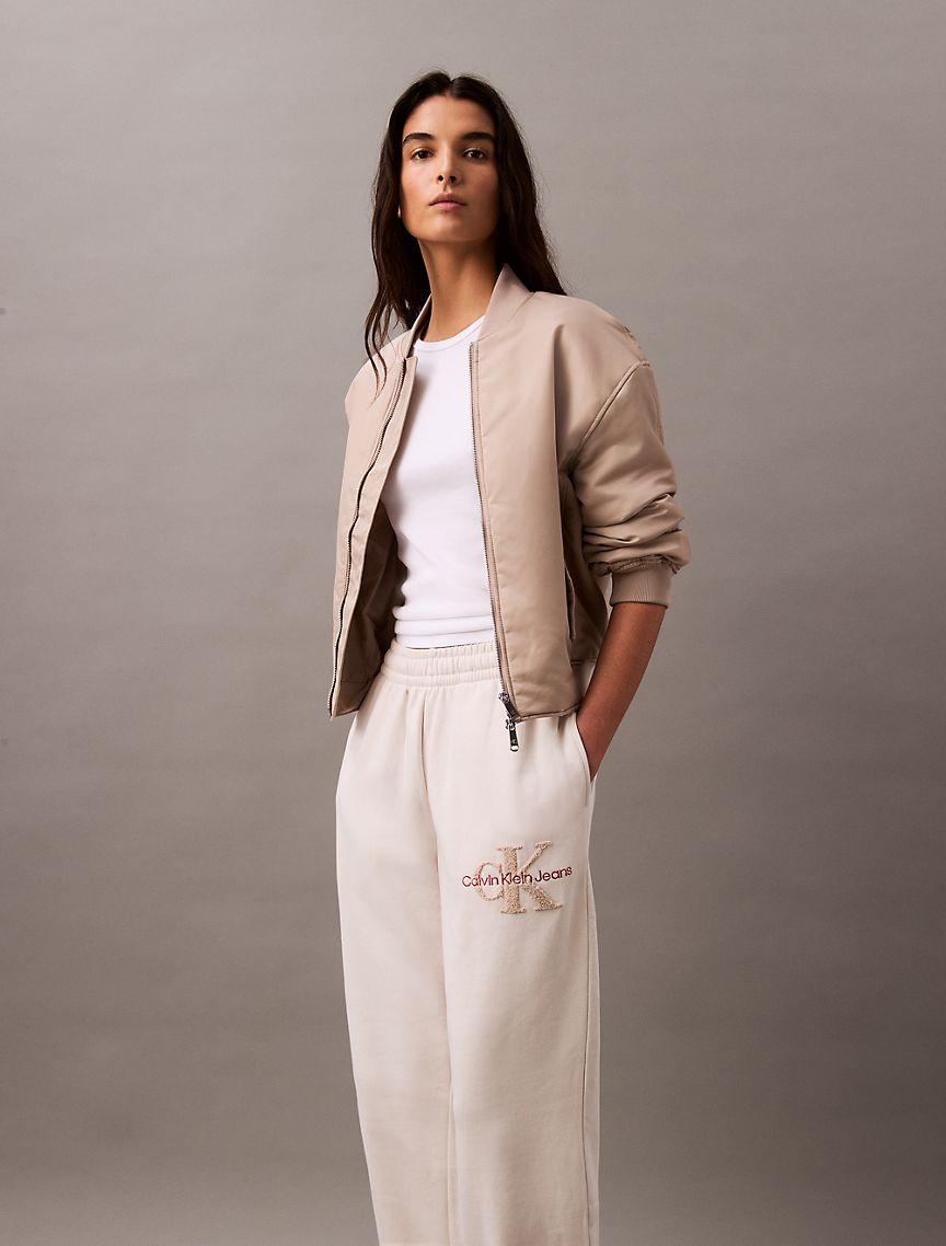 Chenille Monogram Logo Fleece Joggers Product Image