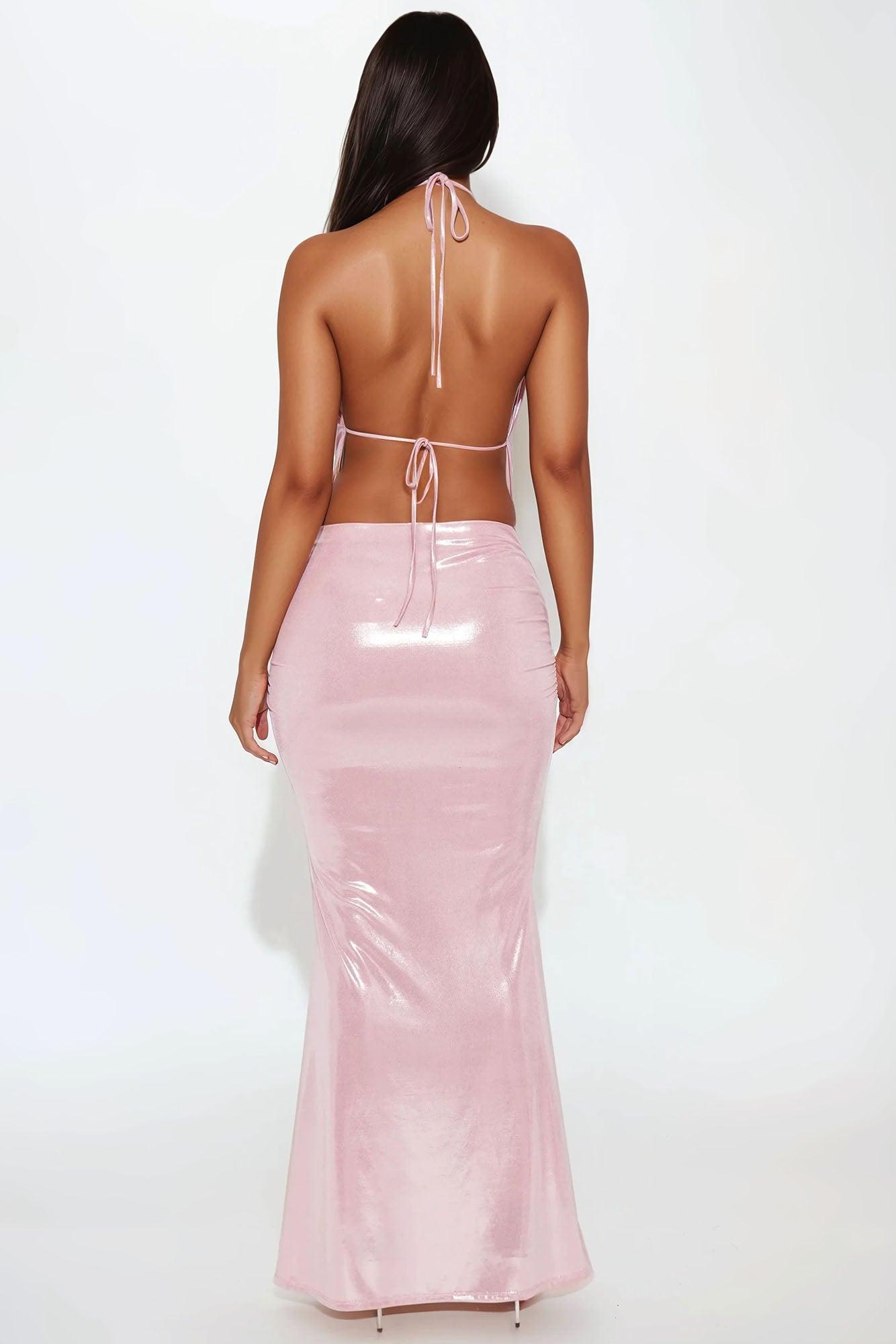Fairy Dust Maxi Skirt Set - Pink Female Product Image