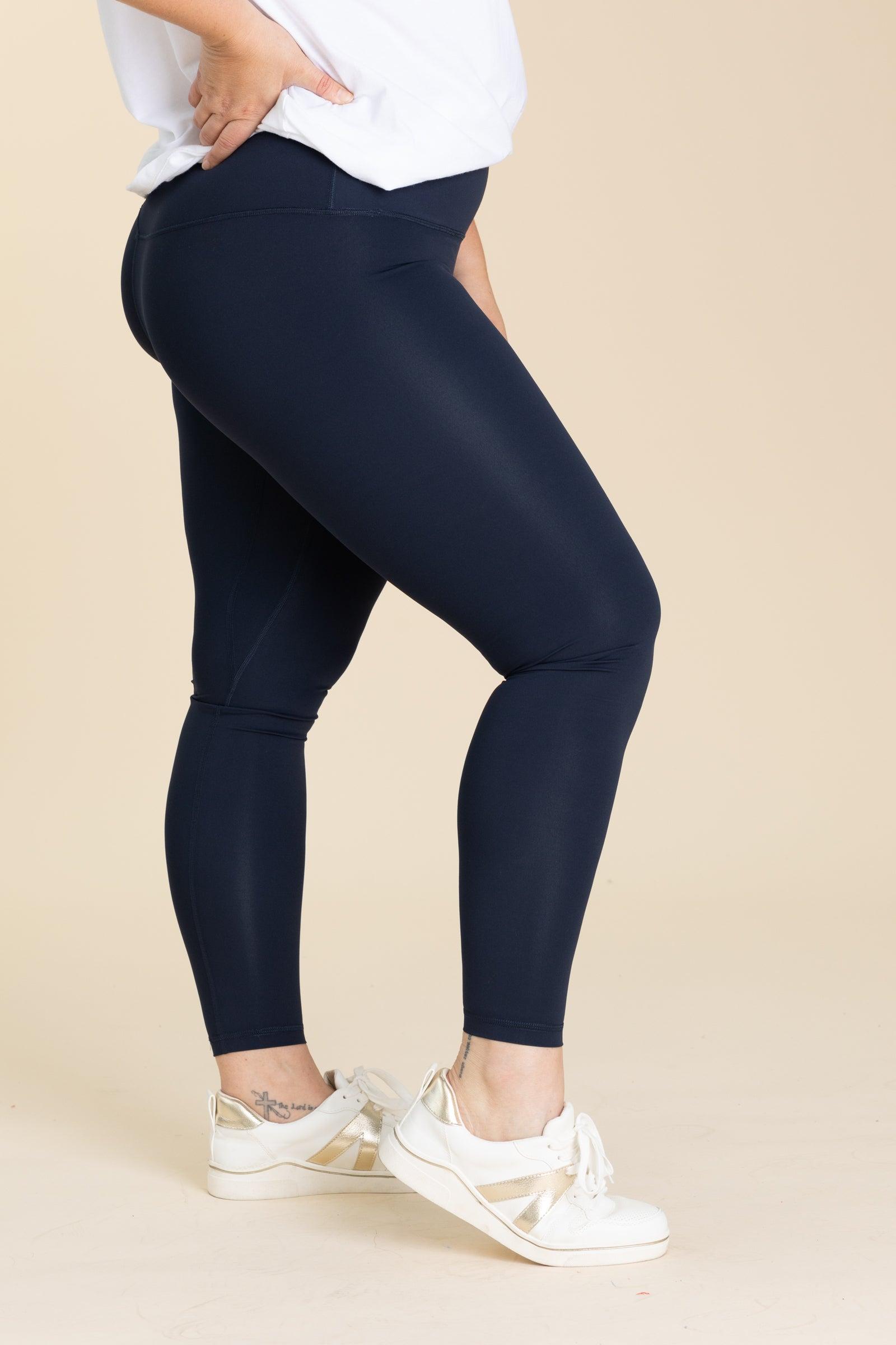 Solid Nylon Active Leggings Product Image