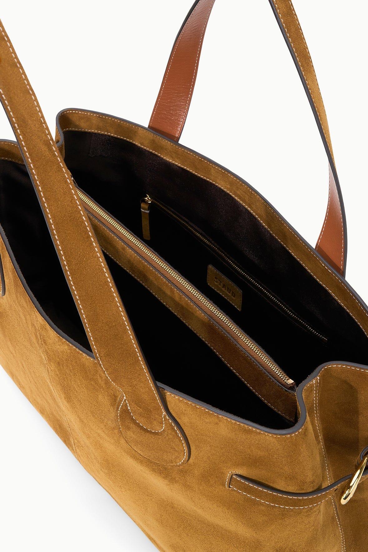 PIPER TOTE | TAN SUEDE Product Image