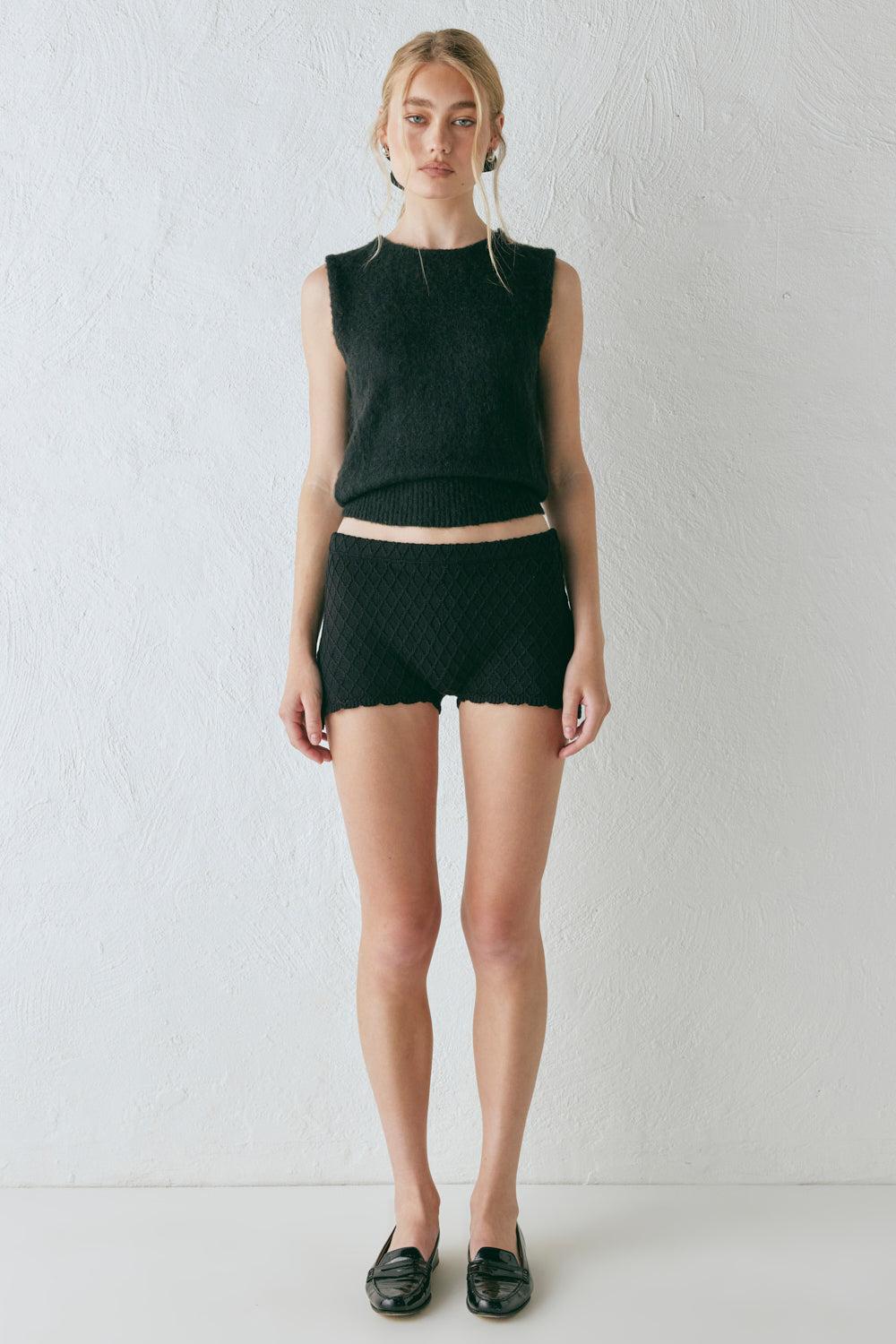 Edie Knit Top Black Product Image