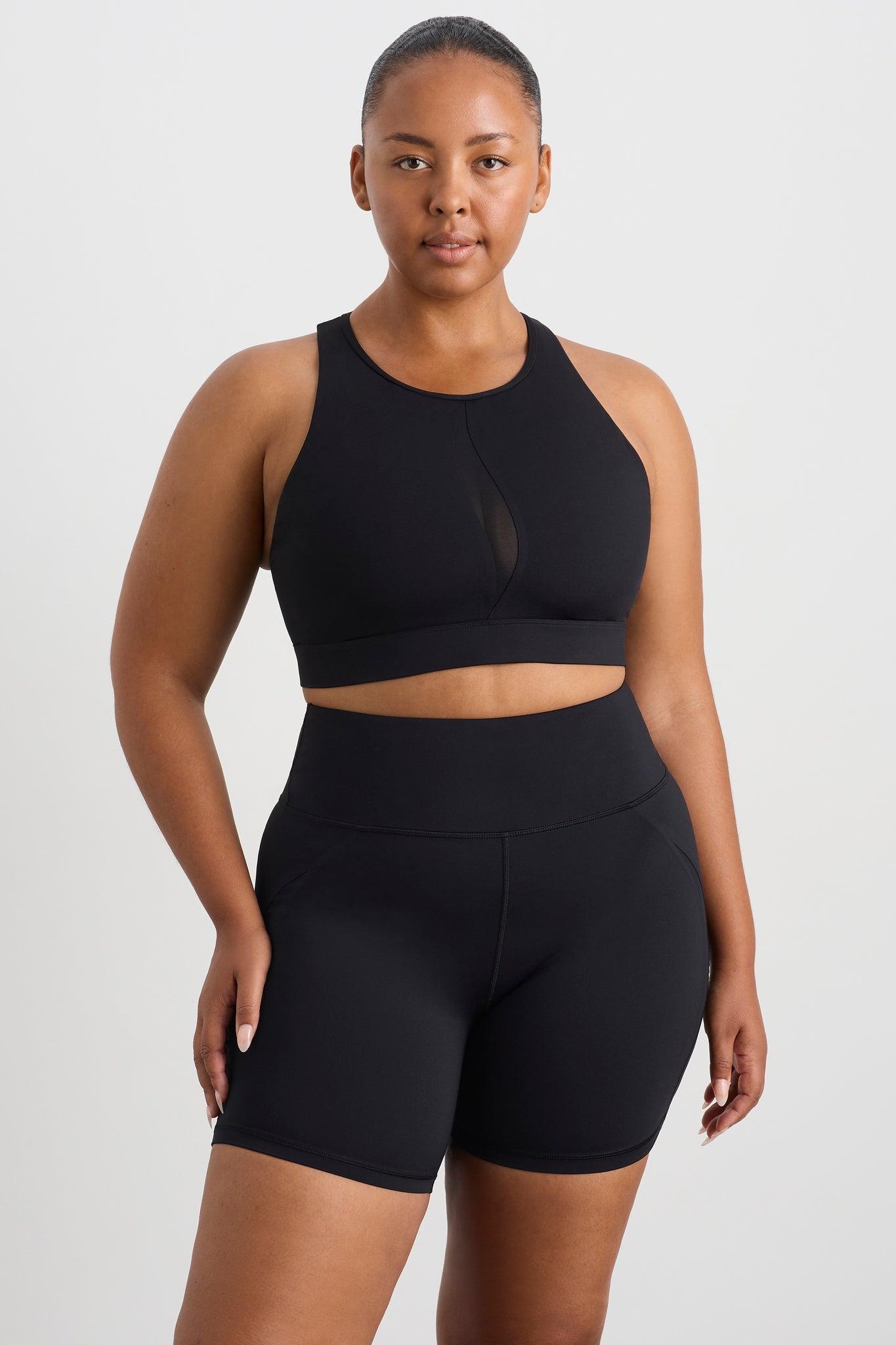 Spliced Mesh Sports Bra 370 Product Image