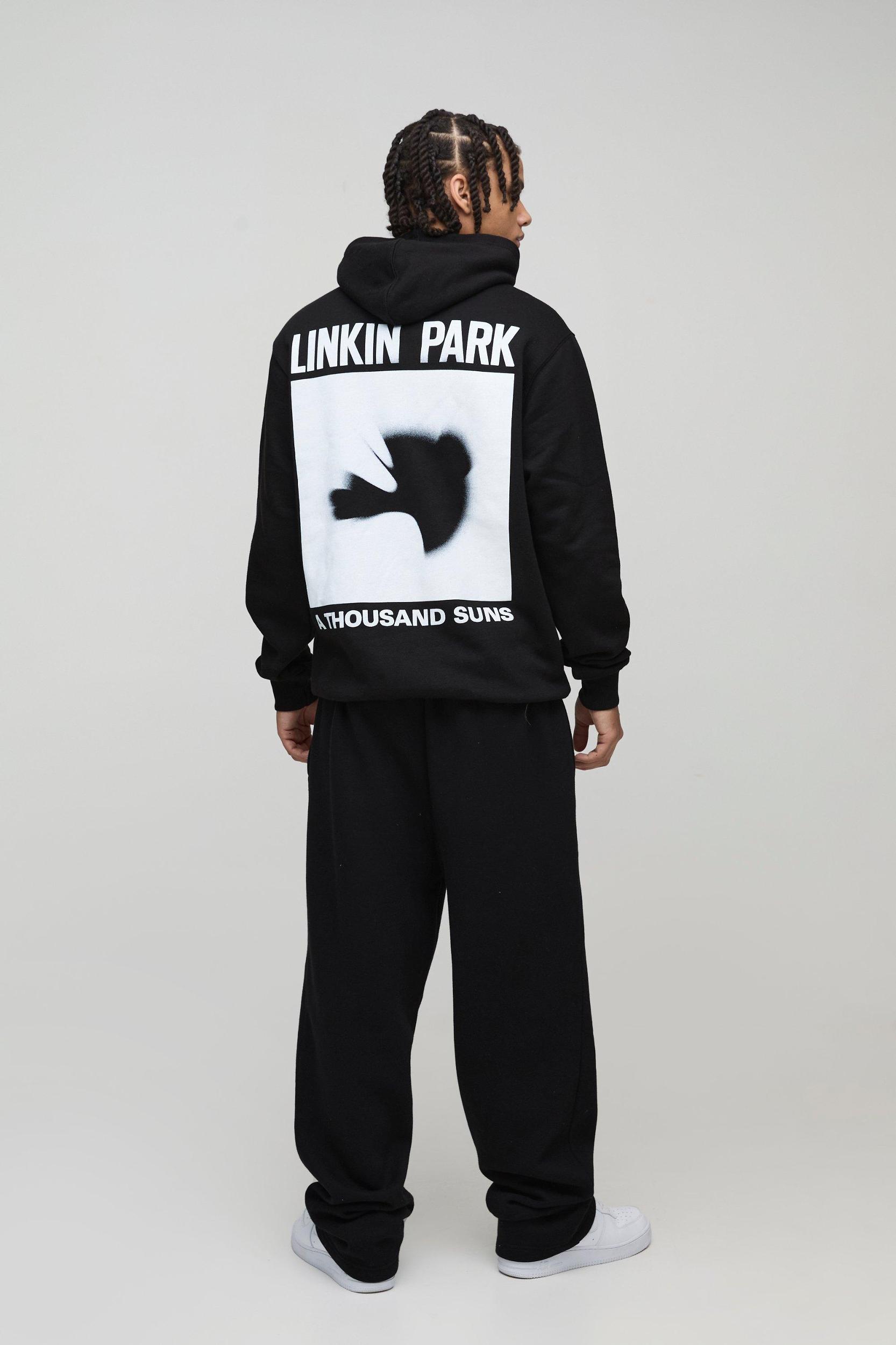 Oversized Linkin Park Band License Hoodie | boohooMAN USA Product Image