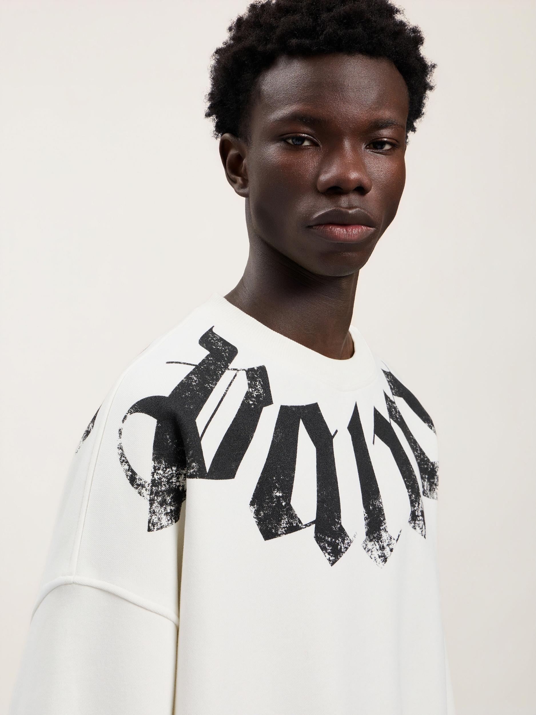 Big Neck Logo Loose Sweatshirt Product Image